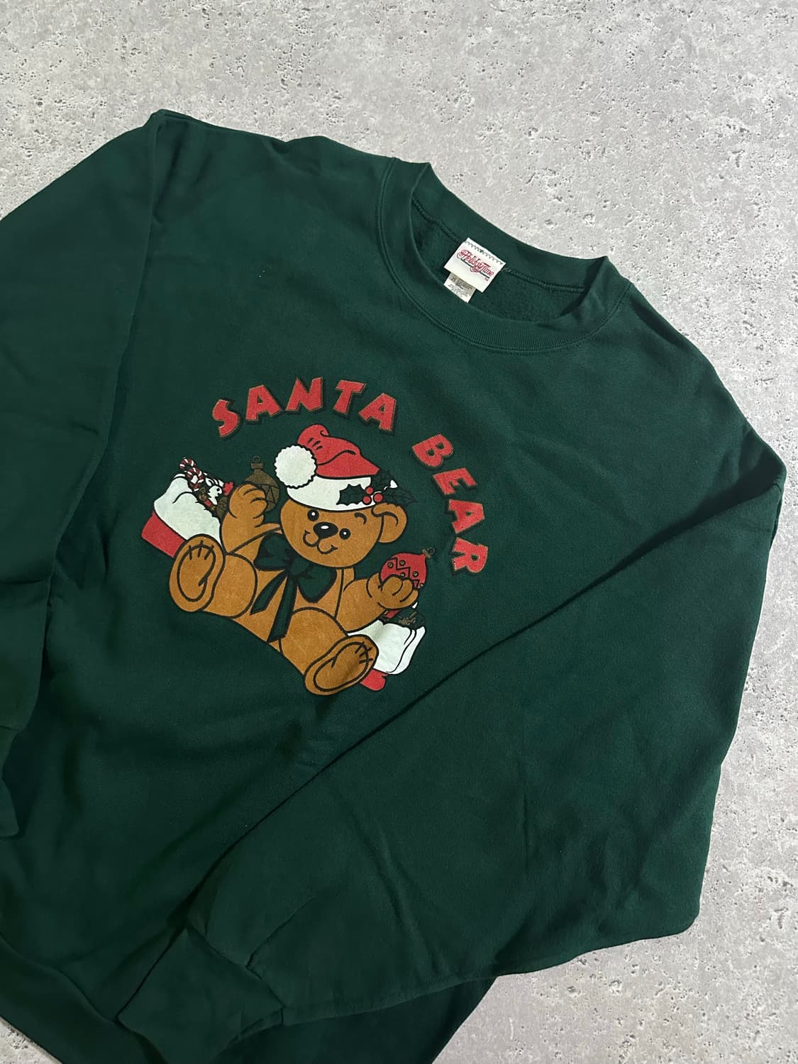 90s usa 산타 베어 그래픽 맨투맨 상품이미지1