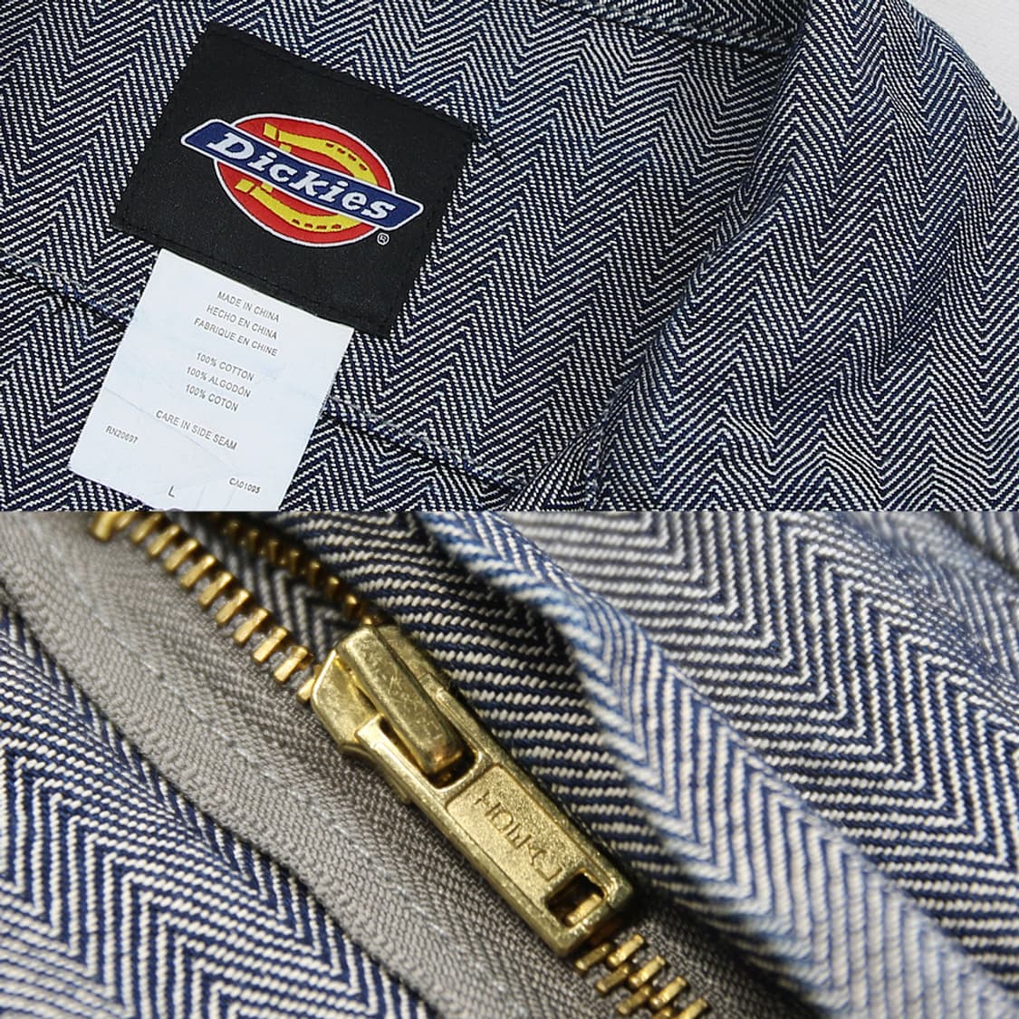 (착용컷) 디키즈 헤링본 점프 수트 (남성용 L) 상품이미지5