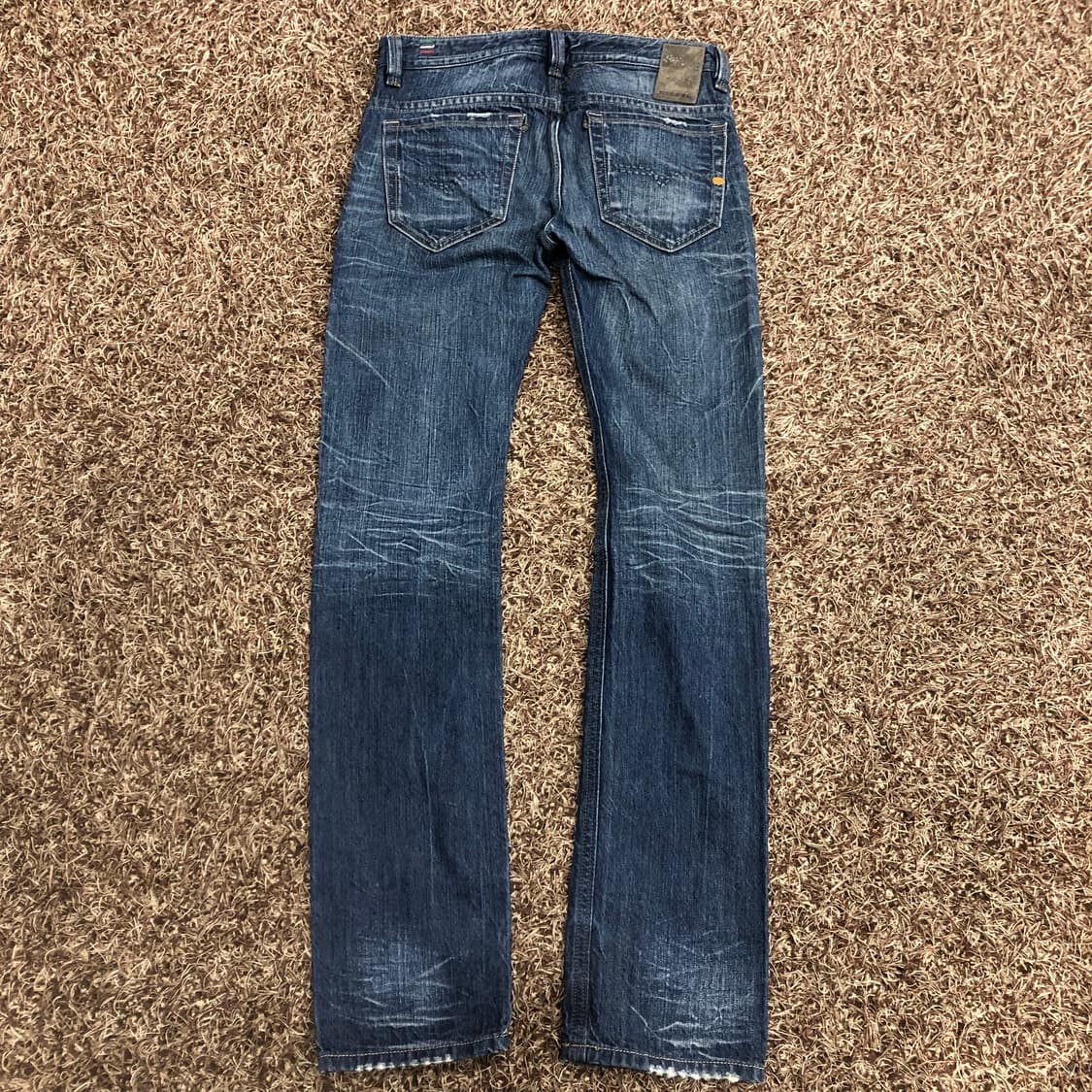 디젤 Thavar 워싱 디스트로이드 슬림 스키니진 데님 팬츠 상품이미지5