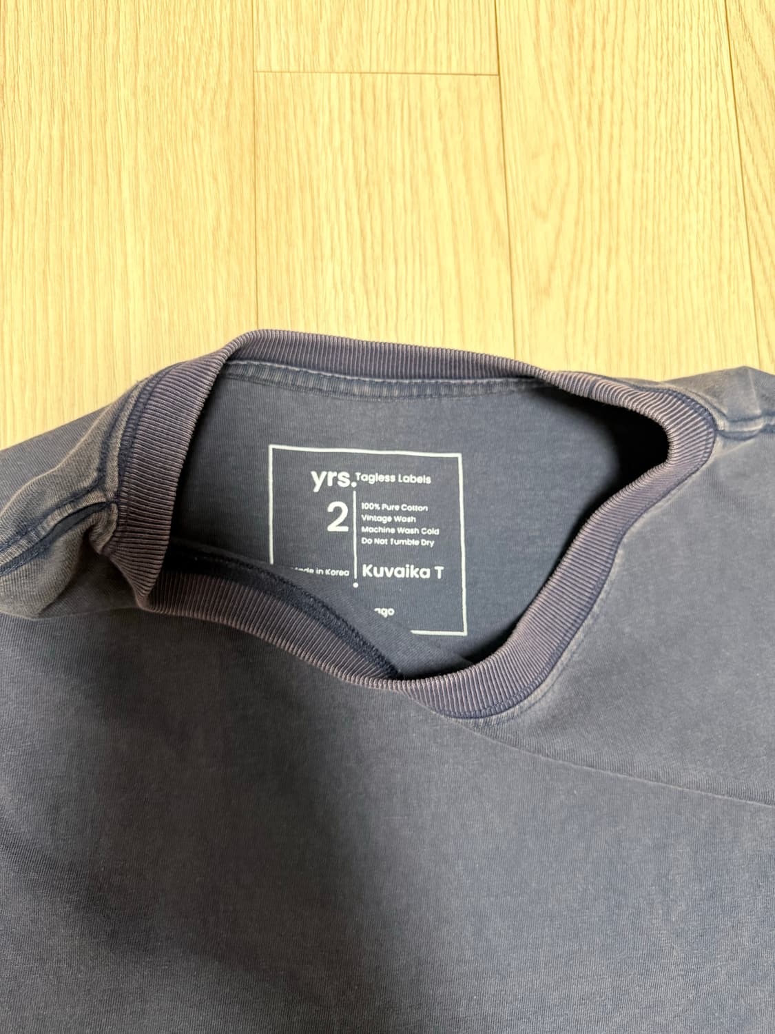 이얼즈어고 WASHED COTTON KUVAIKA T 2사이즈 상품이미지2