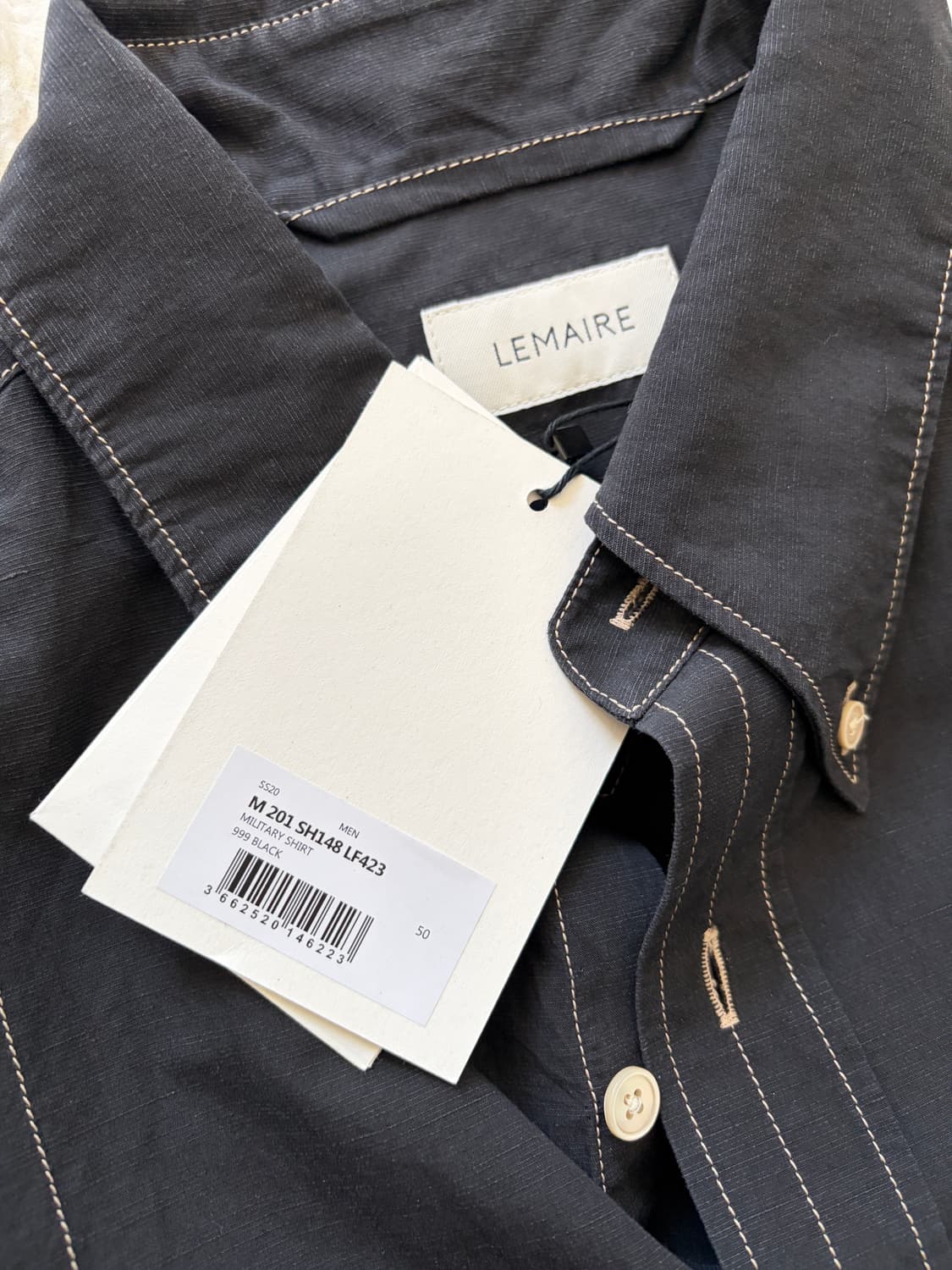 (새상품)Lemaire 르메르 밀리터리 스티치 셔츠 50 상품이미지2