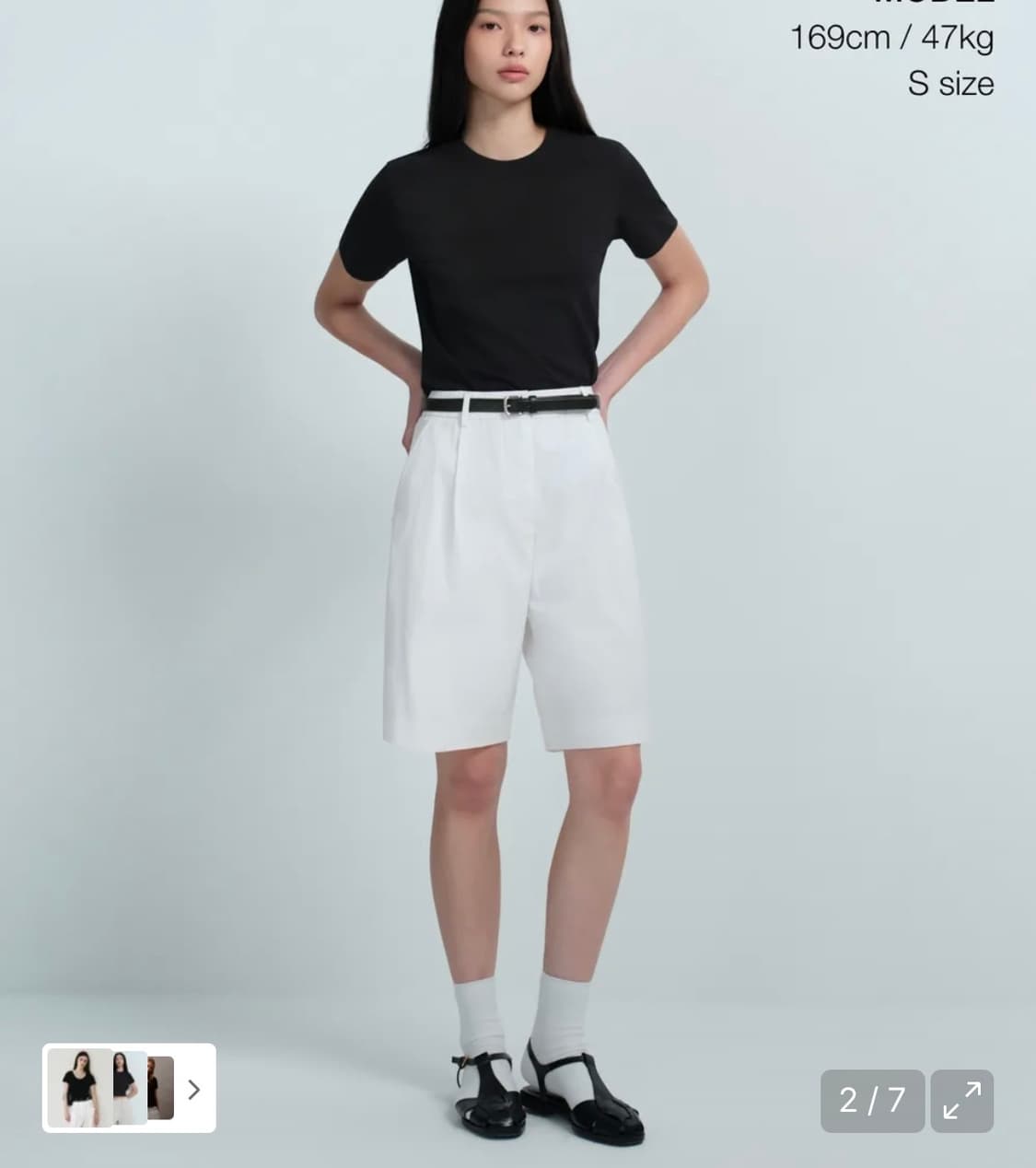 무신사스탠다드우먼 쿨탠다드 반팔티 블랙 L 미착용 상품이미지7