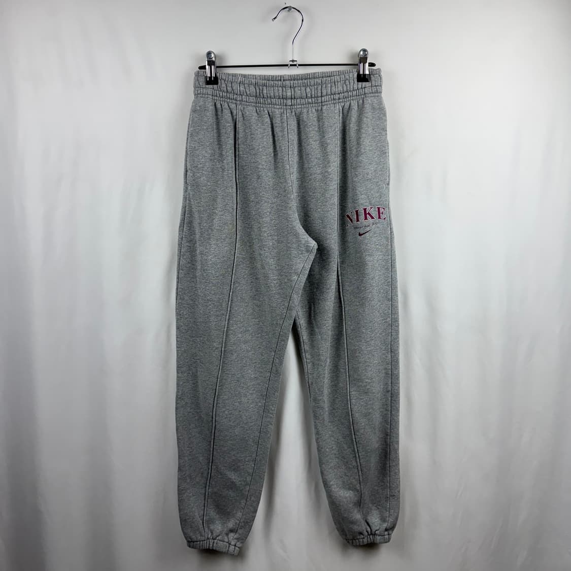 (L) 나이키 키즈/우먼스 핀턱 스웻 조거 팬츠 그레이 상품이미지2