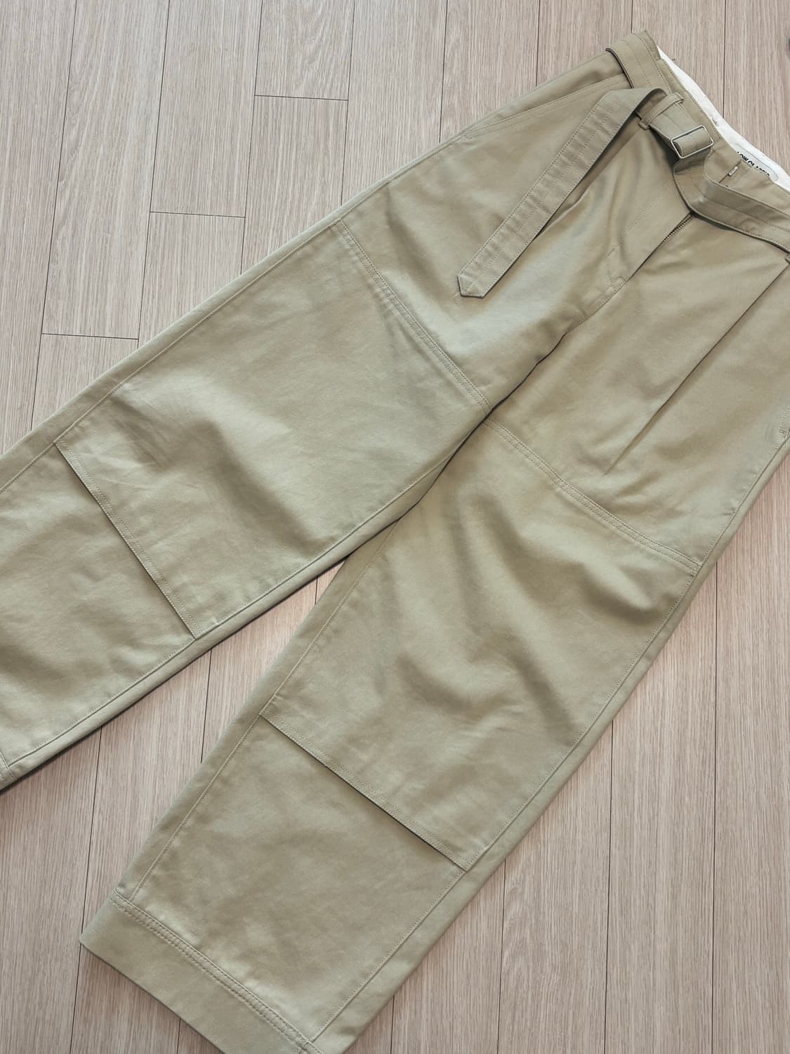 로우클래식 BELTED STITCH PANTS(KH) 상품이미지5