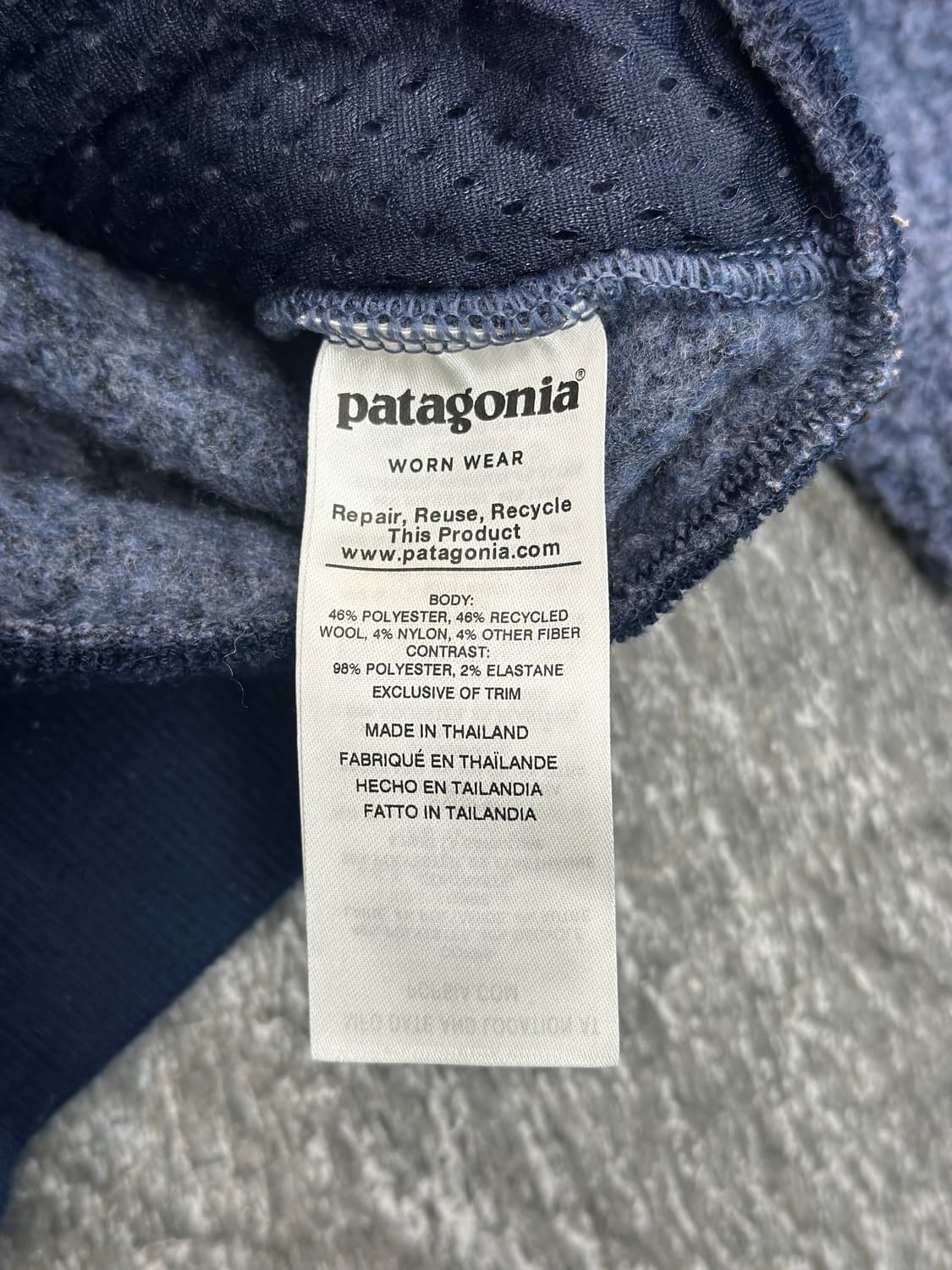 파타고니아 뮤트블루 폴리에스터 집업  상품이미지5