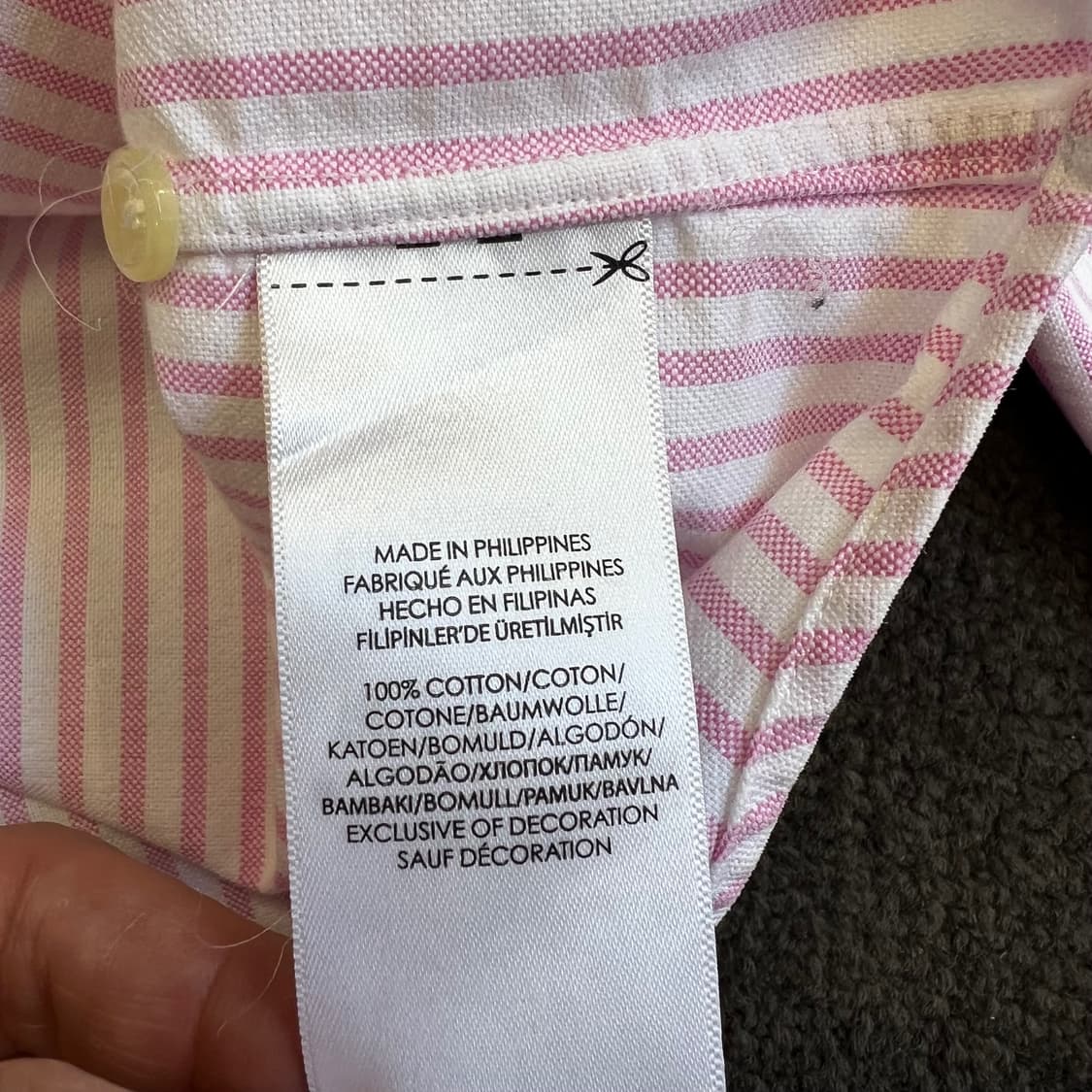 랄프로렌 핑크 스트라이프 셔츠 상품이미지7