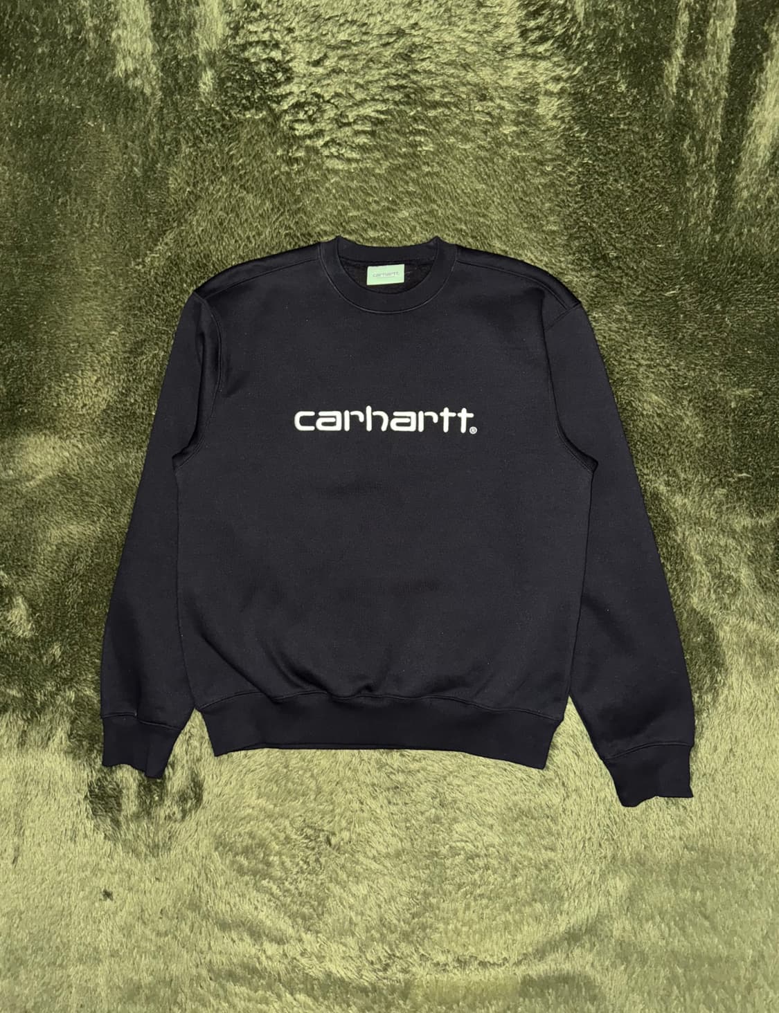 칼하트 WIP 엠브로이더리 소프트 터치 스웻셔츠 블랙 상품이미지1