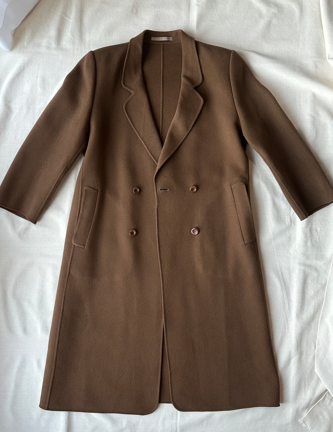 버버리 여성 더블 울 롱코트 브라운 JP38 (55-66) 상품이미지1