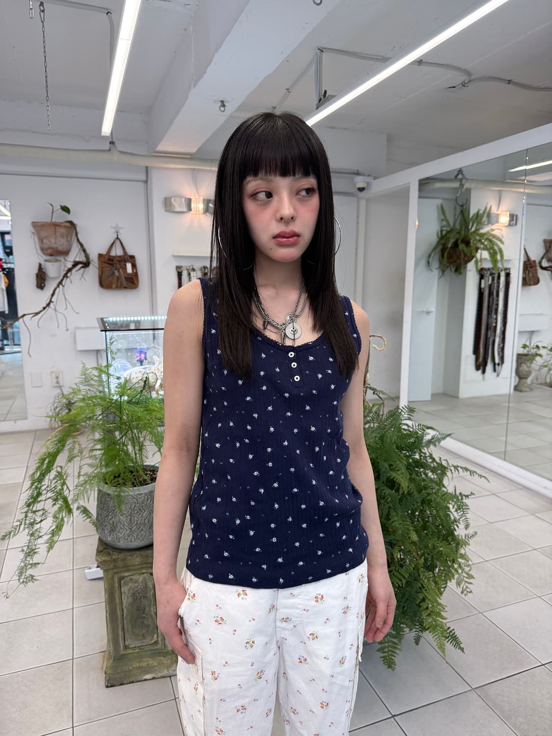 pointelle tank top 상품이미지1
