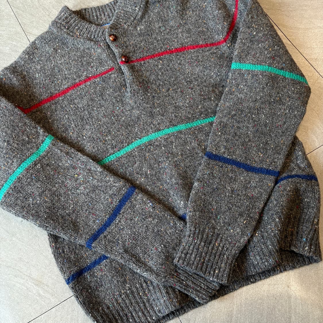 80s 80년대 미국 생산 펜들턴 울 니트 상품이미지8