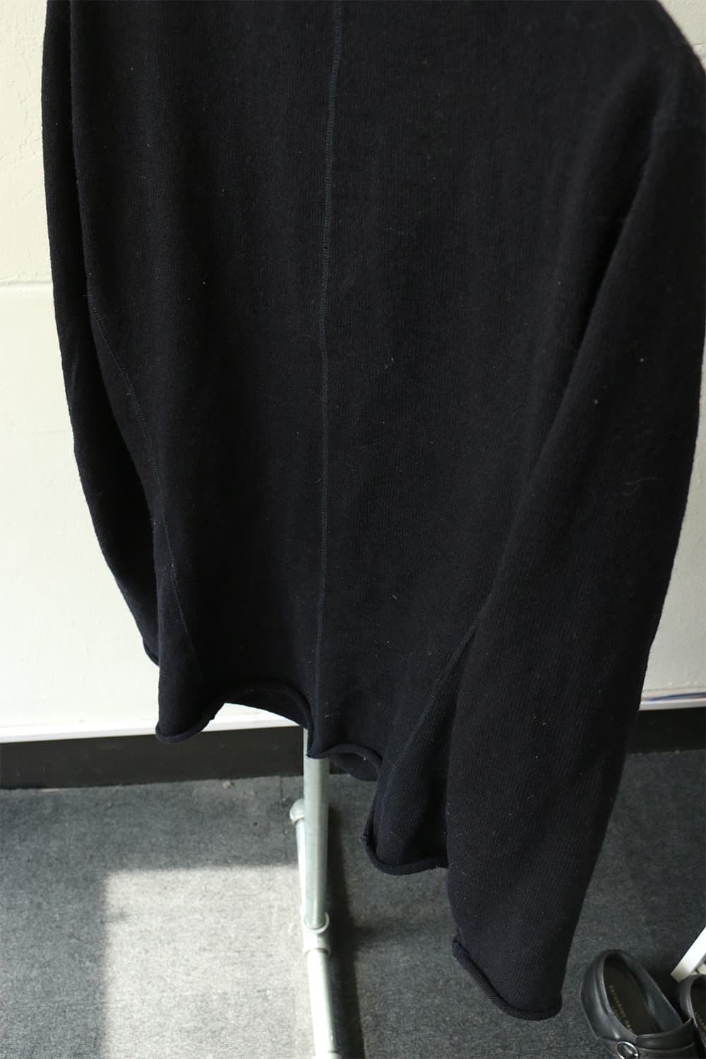 컬러 다크네이비 울 니트 가디건 상품이미지8