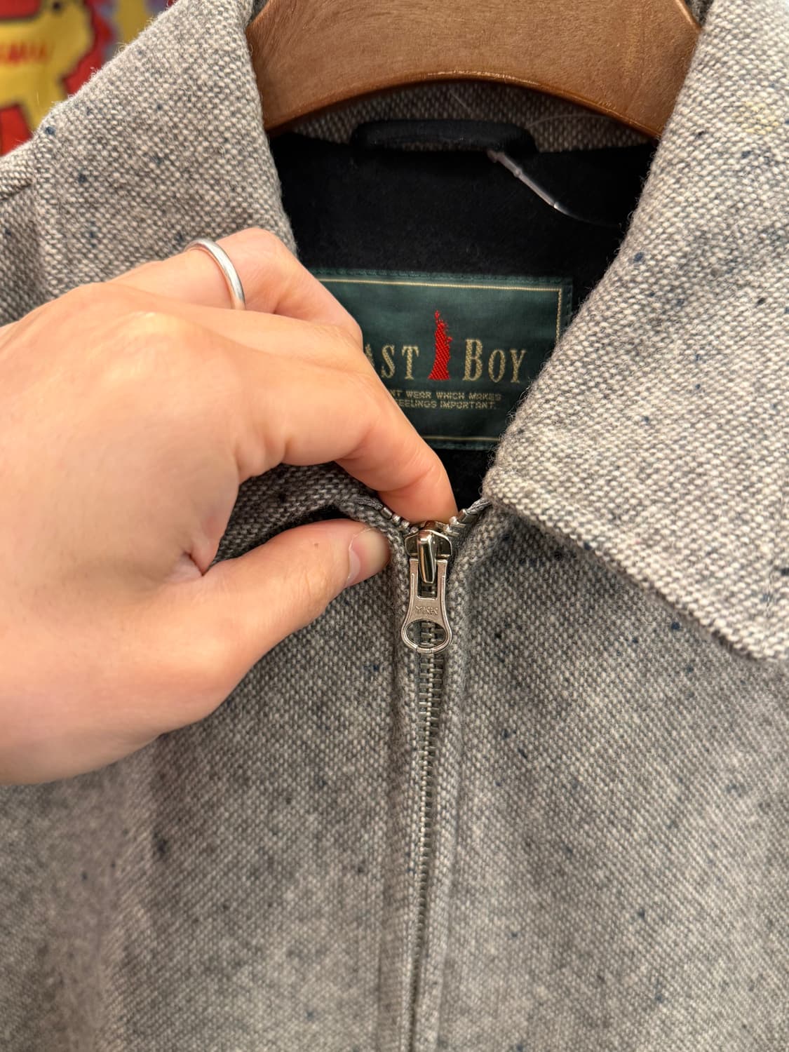 East Boy 이스트보이 울 블루종 자켓 (made in Japan) 상품이미지3