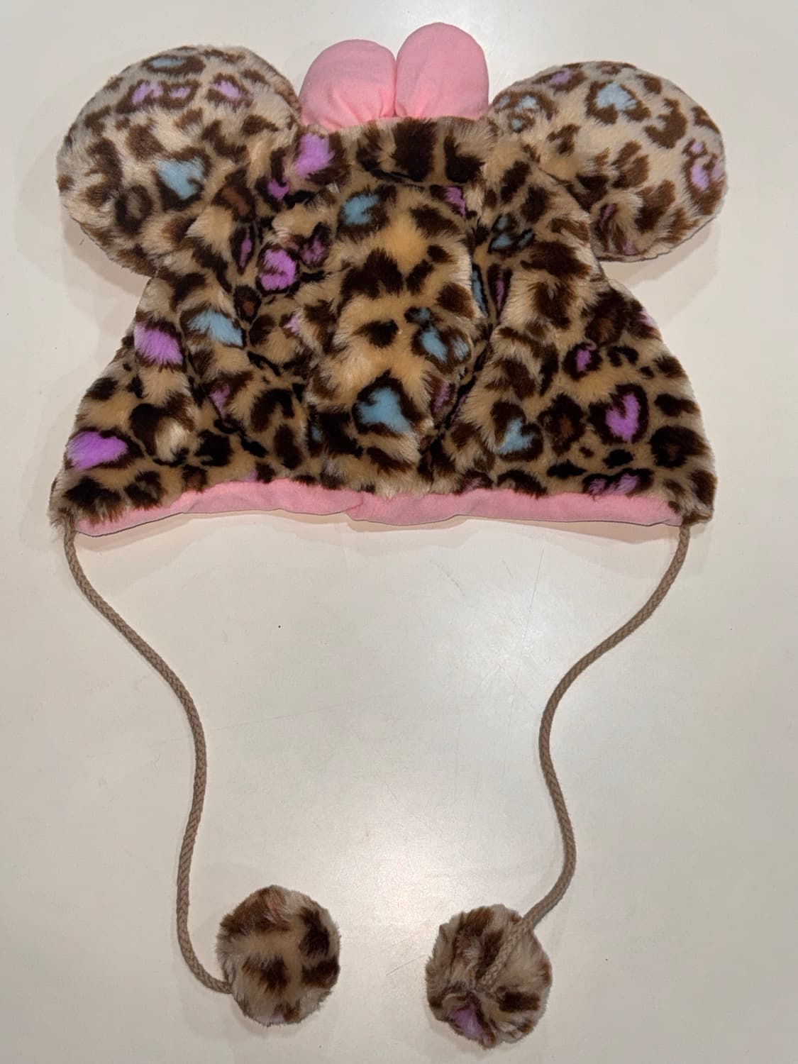 도쿄 디즈니랜드 한정 미니마우스 레오파드 모자 히메오네갸루비니 상품이미지4