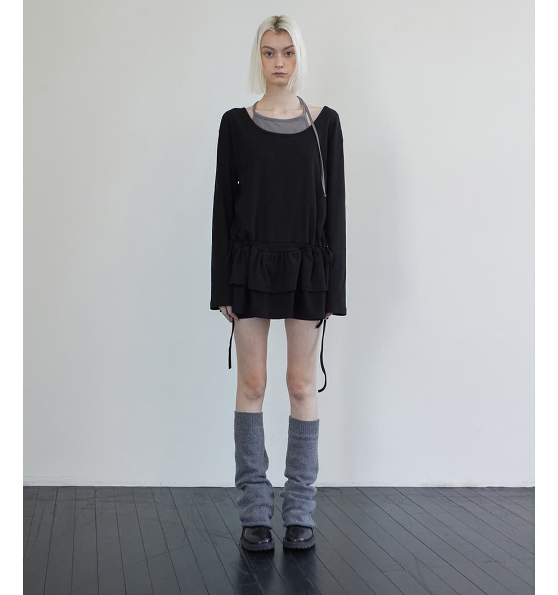 [새상품]rense 렌세 Frill Layered Long Sleeve 상품이미지3