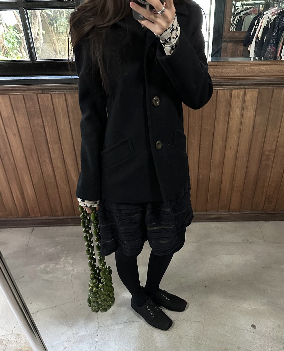 SACAI mixed layered dress 상품이미지4