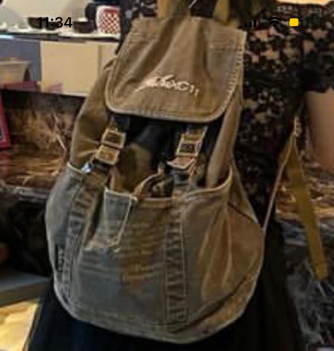 빈티지 fubu 데님 백팩 상품이미지2