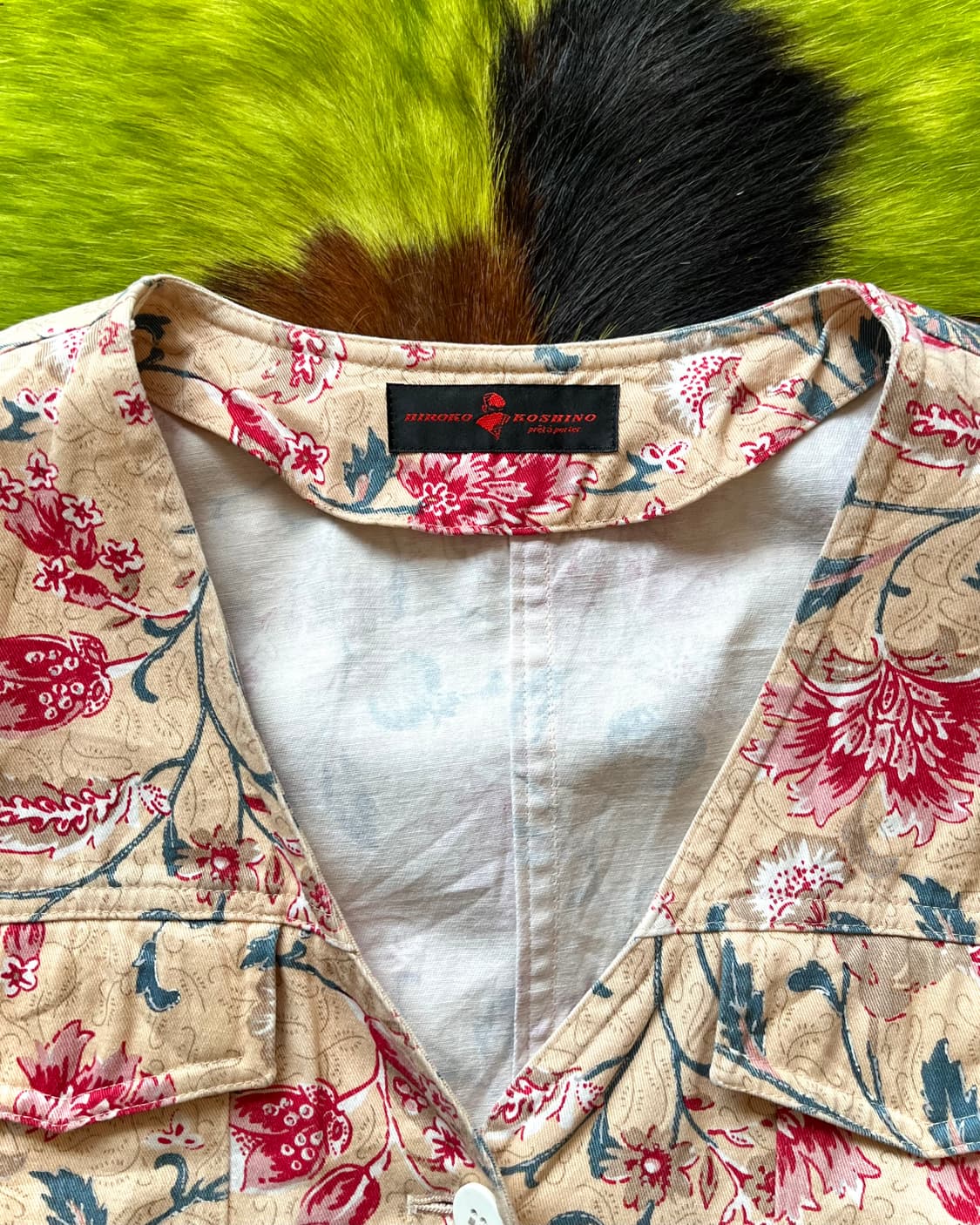 1990s HIROKO KOSHINO Old Floral Vest JK 상품이미지4