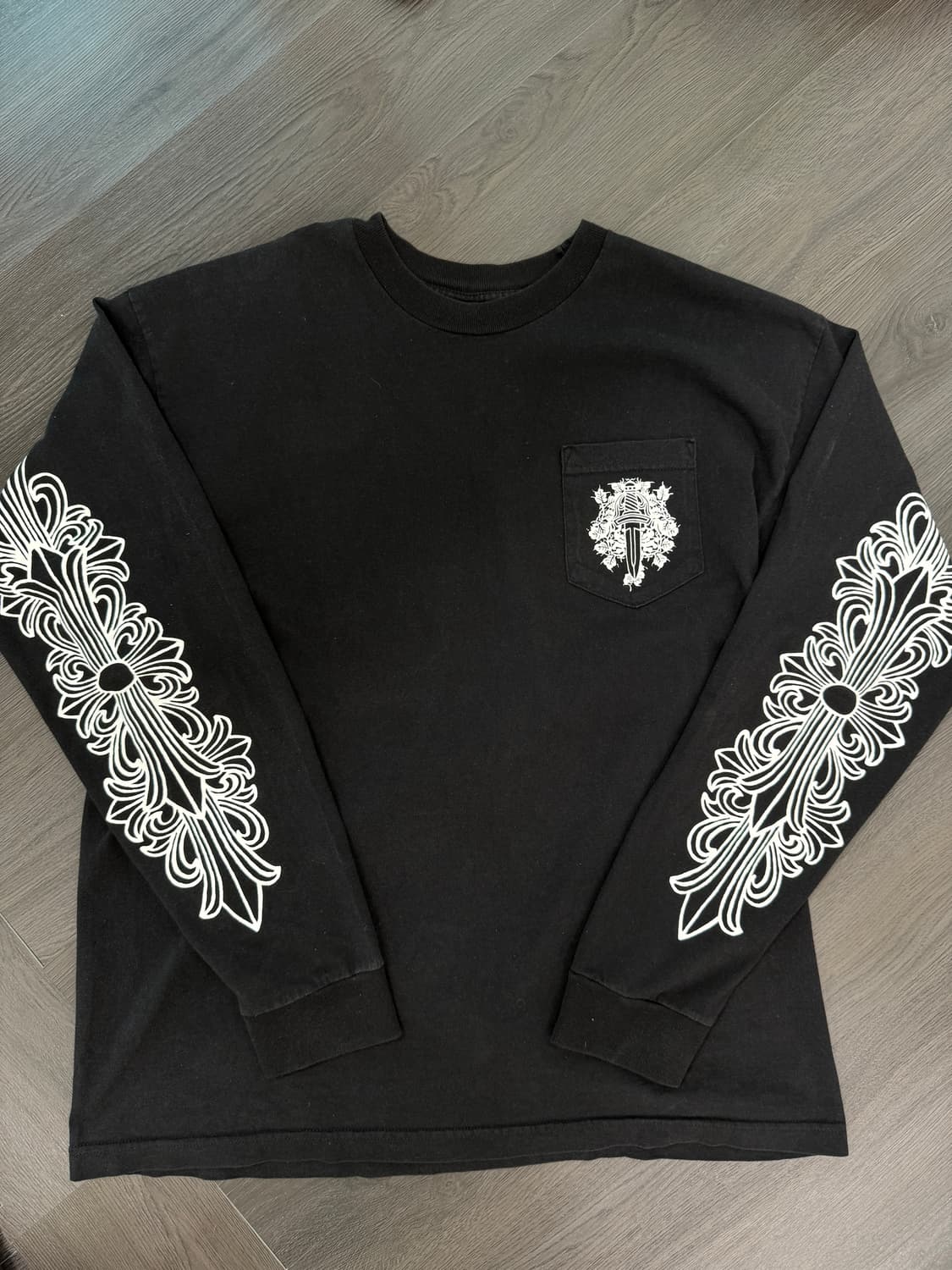 [XL] 빈티지 크롬하츠 바인대거 플로랄 롱슬리브 상품이미지1