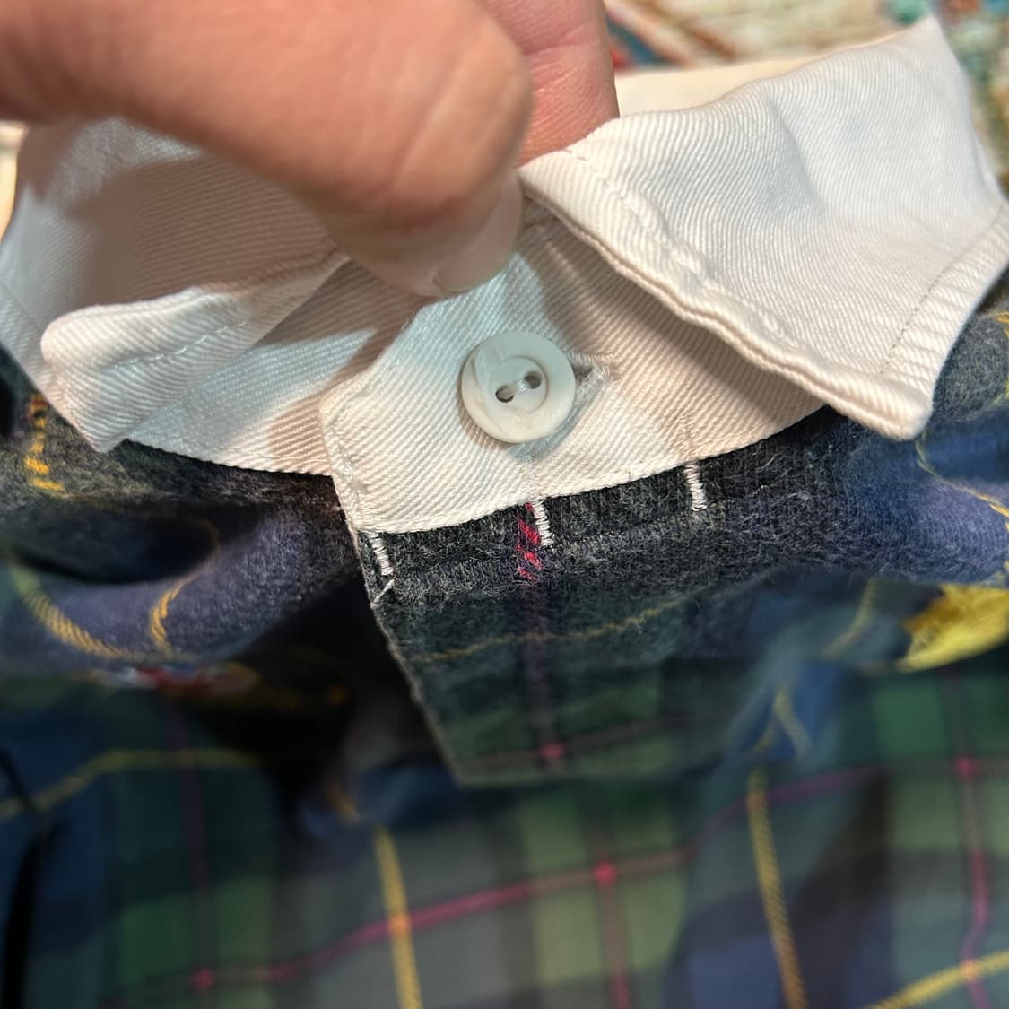 [L] 90s 폴로 랄프로렌 빅포니 블랙와치 럭비티 상품이미지6