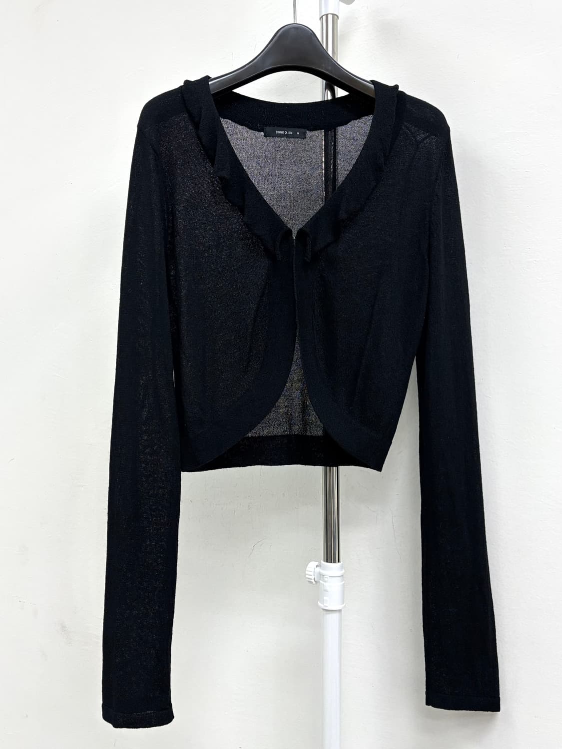 빈티지 블랙 크롭 가디건 상품이미지5