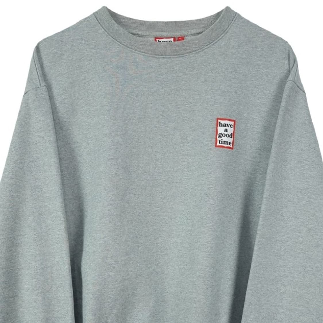 [해브어굿타임] 로고 프린팅 맨투맨 그레이 M20044 상품이미지4