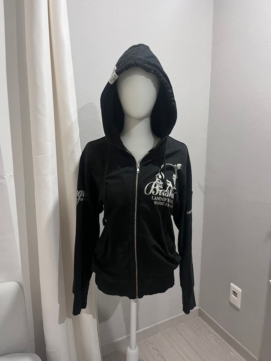 빈티지 펑크 프린팅 후드집업 그런지y2k 상품이미지2