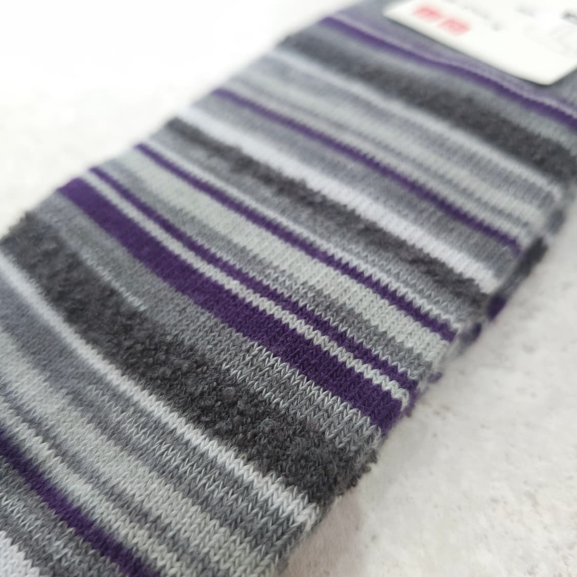 JPN 유니클로 퍼플 스트라이프 양말 상품이미지3