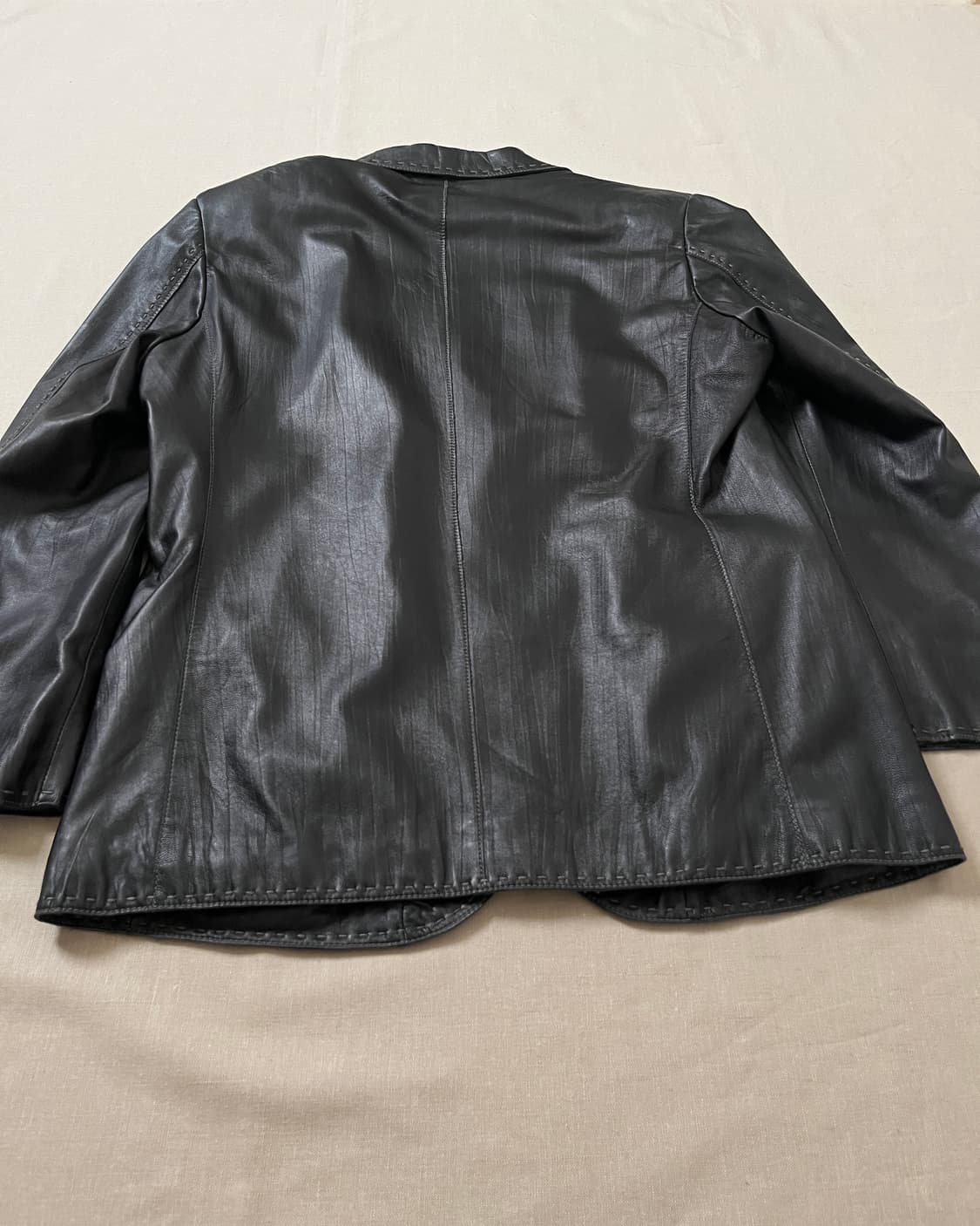 발망 레더 블레이저 balmain 양가죽 테일러드 자켓 상품이미지5