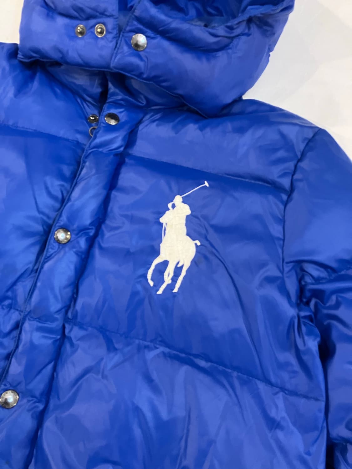 폴로 랄프로렌 빅포니 치프키프 패딩 블루 상품이미지2
