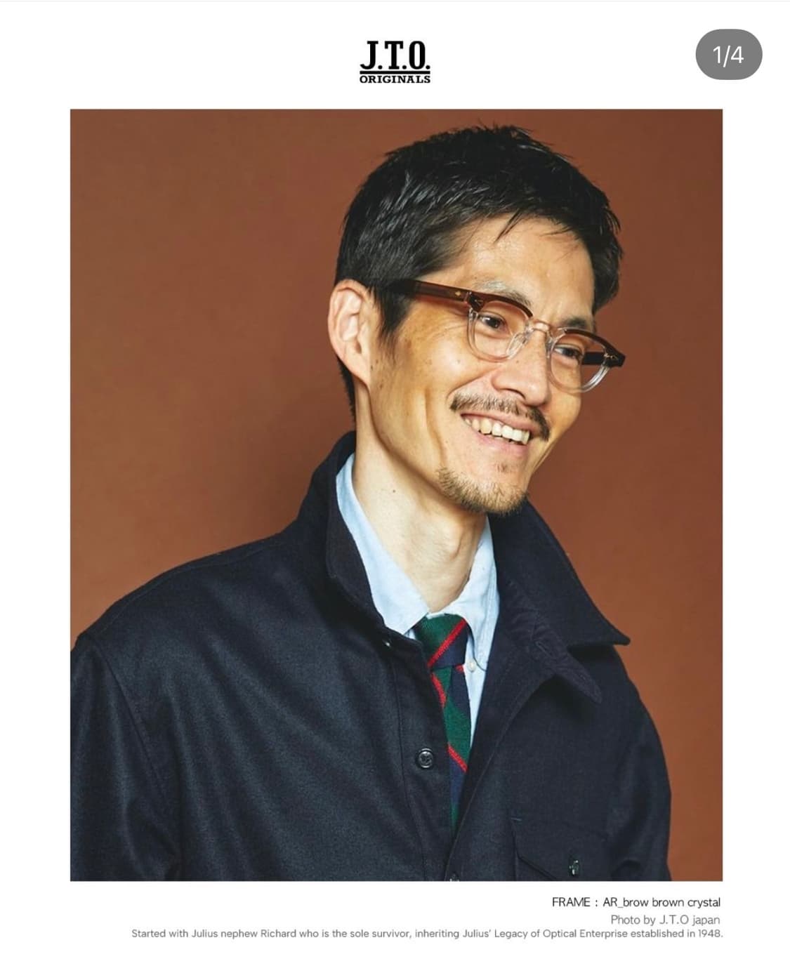 [S급] JTO 오리지널스 AR 46-22 브로우 타입 (브라운 크리스탈 상품이미지7