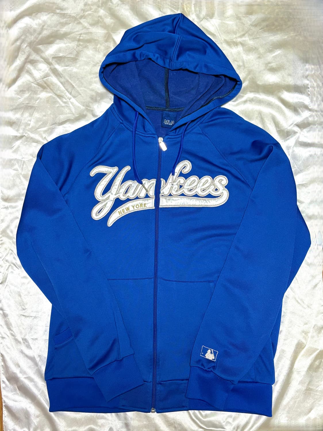 New York yankees 빈티지 블루 후드집업 상품이미지1