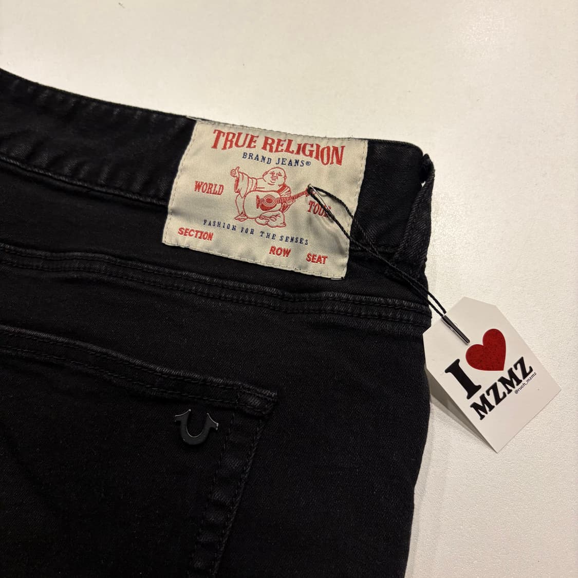 [36] 22s 트루릴리젼 블랙 데님 청바지 B350 상품이미지7