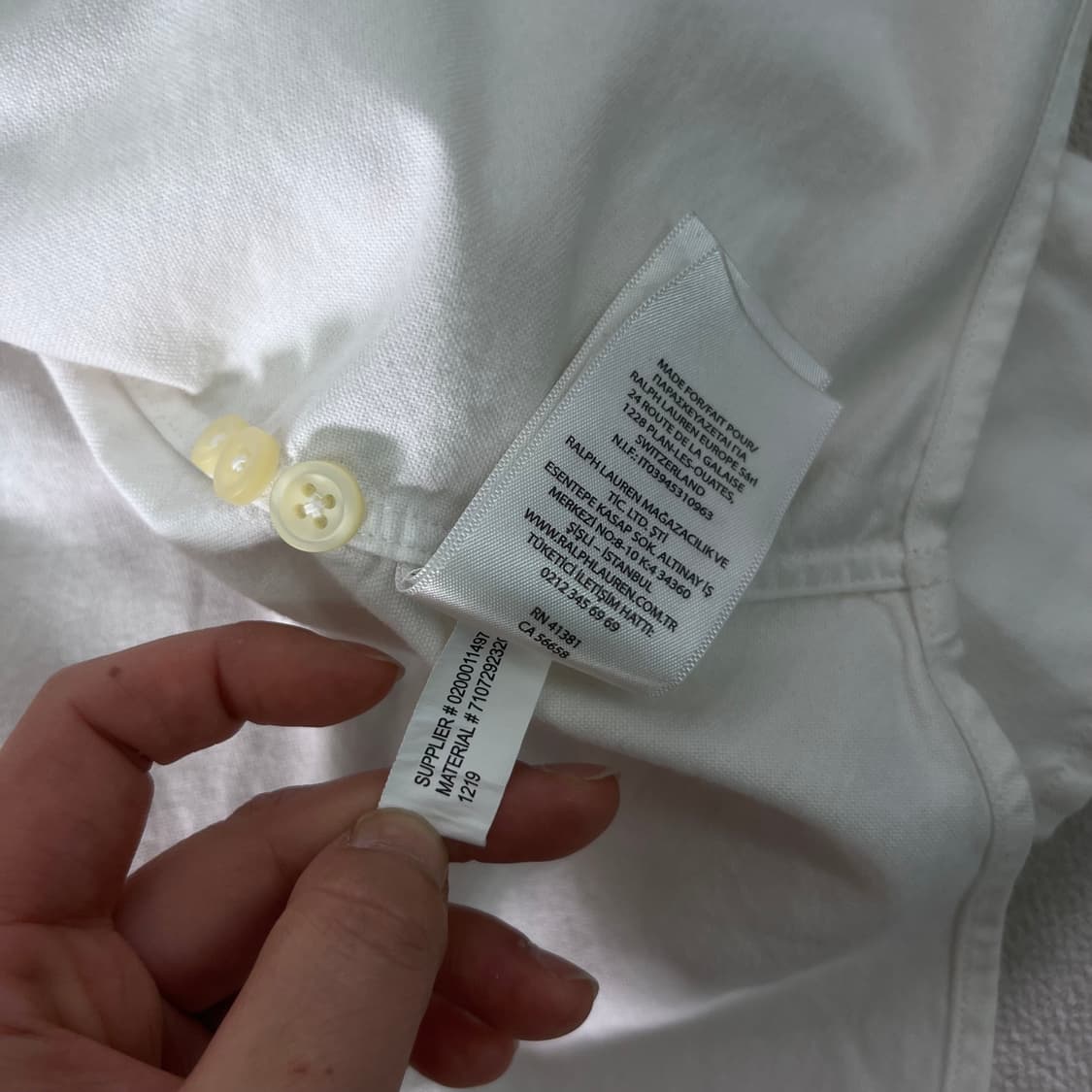 105 폴로랄프로렌 클래식핏 코튼 화이트 셔츠 상품이미지9