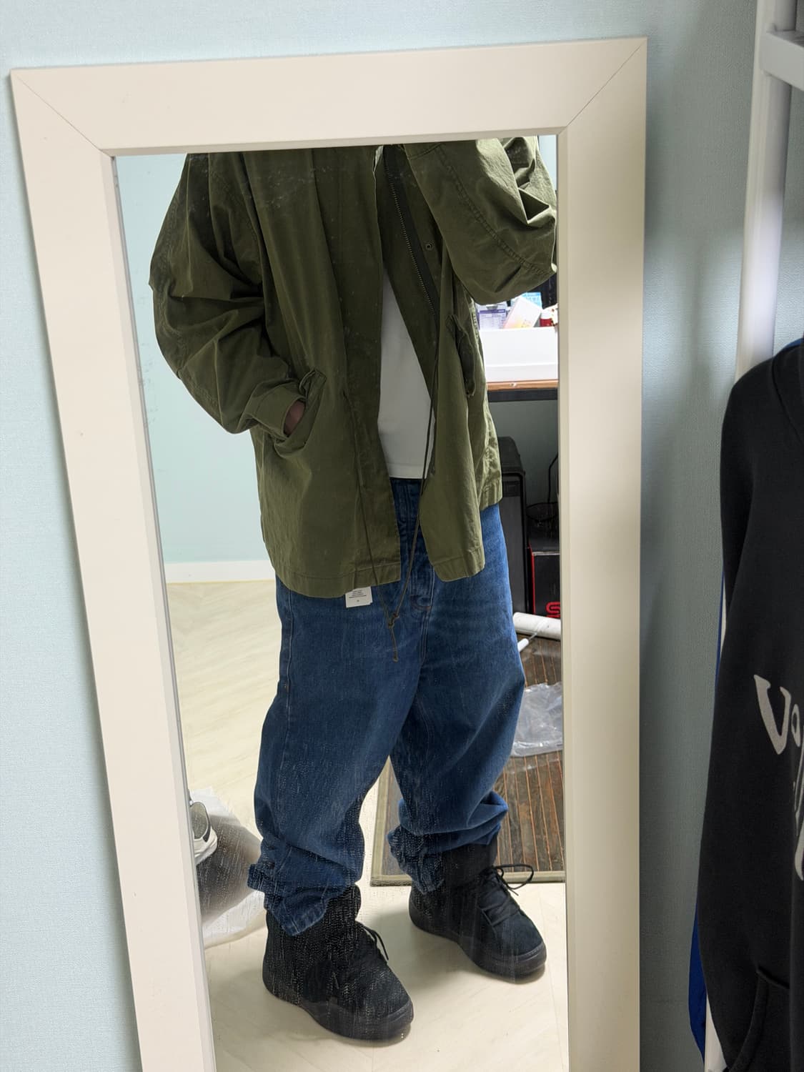 아미 배기핏 데님진 블루(32 새상품) 상품이미지4