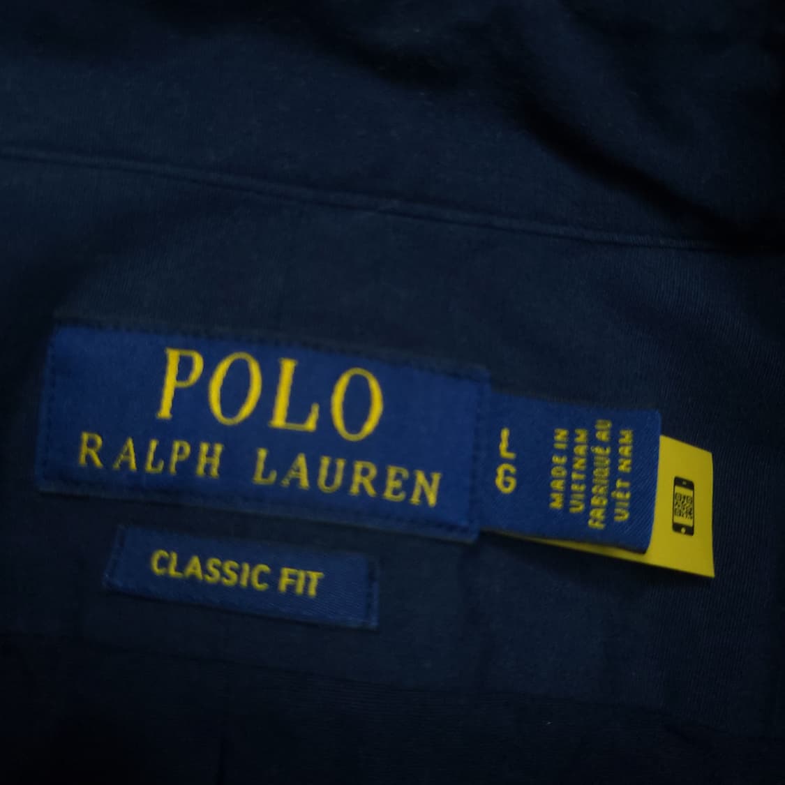 폴로 랄프로렌 신형 qr 셔츠 L 네이비 상품이미지6