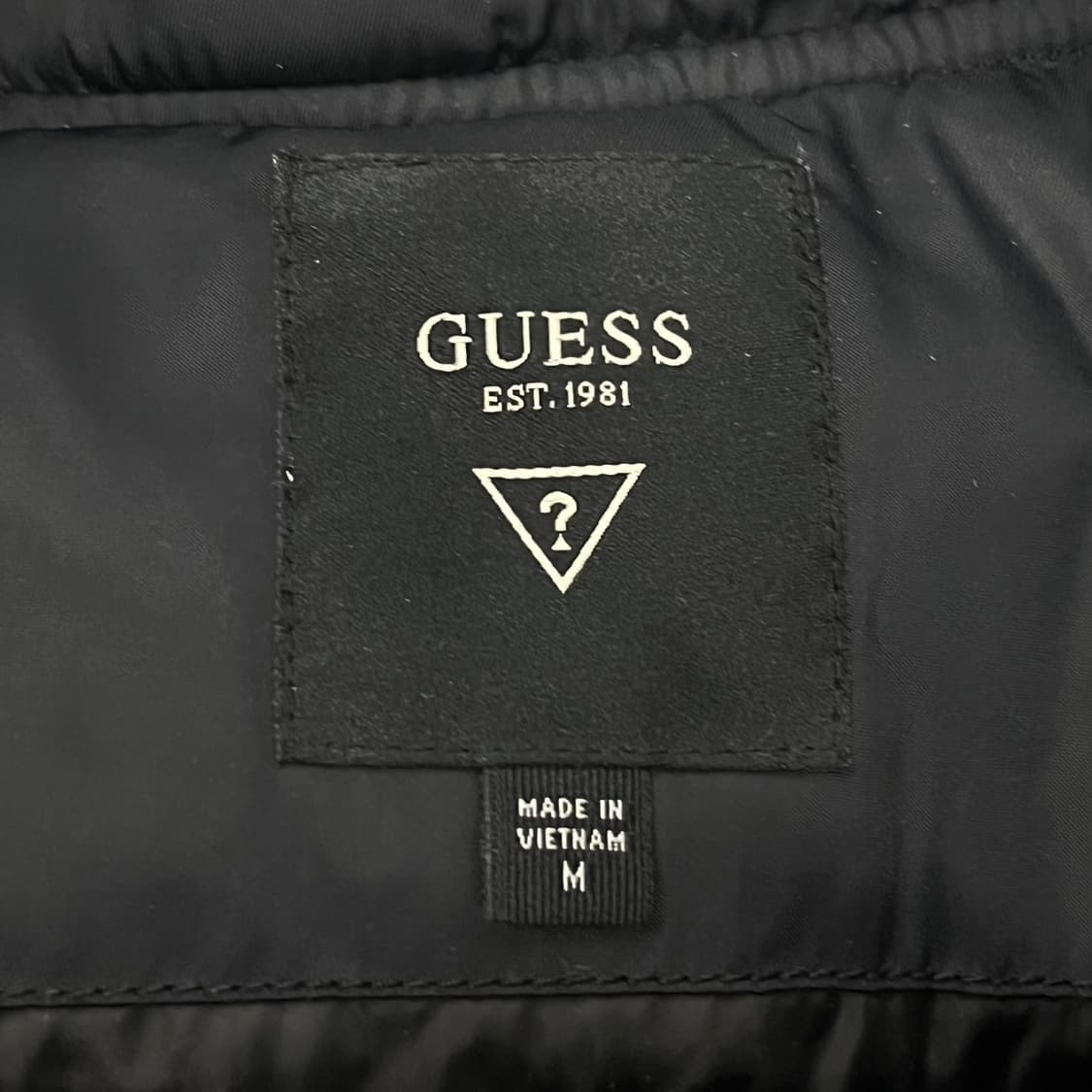 [정품/M] 게스 블랙 후드 항공 점퍼 b19 상품이미지5