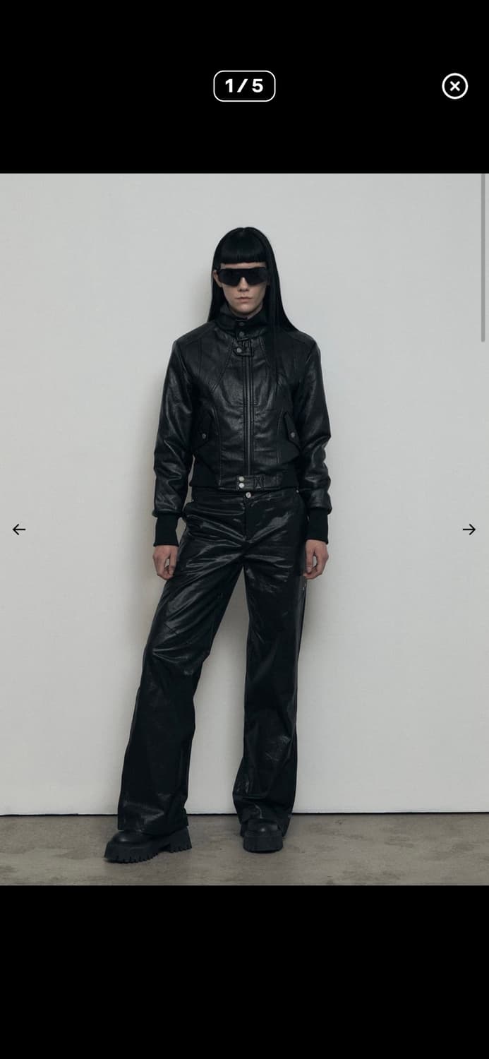 보헤미안서울 하이넥 모토 레더자켓 팜니다 상품이미지1