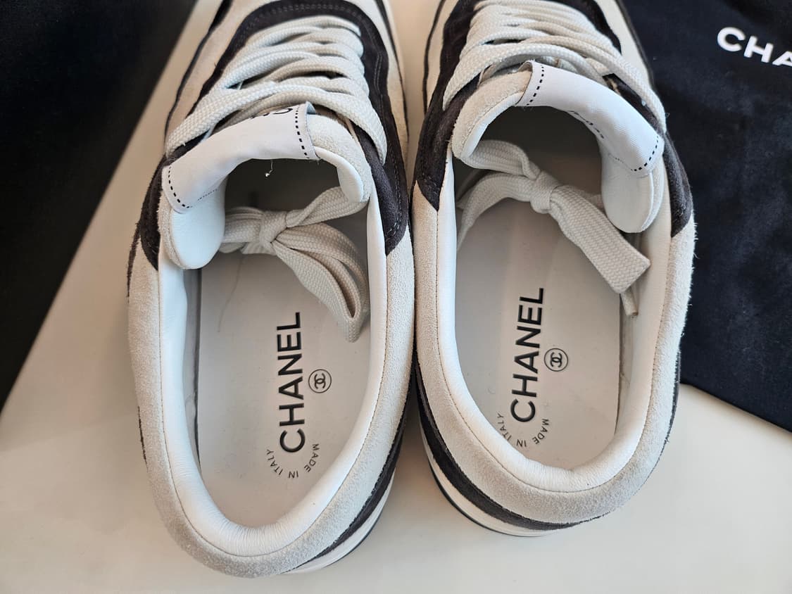 샤넬 스니커즈 스웨이드 키드스킨 42 상품이미지4