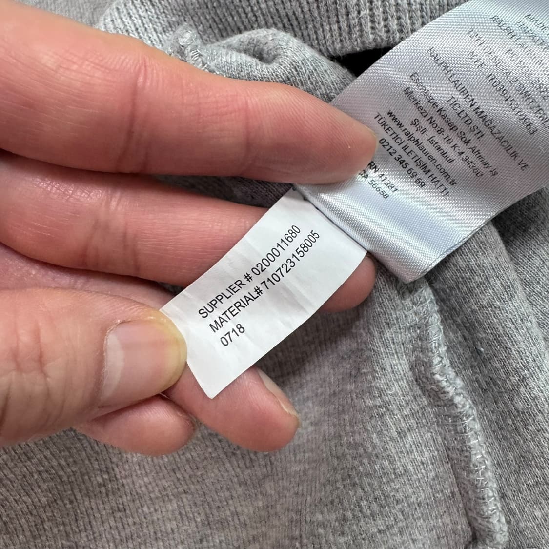 신형 폴로 랄프로렌 그레이 반집업니트 상품이미지5