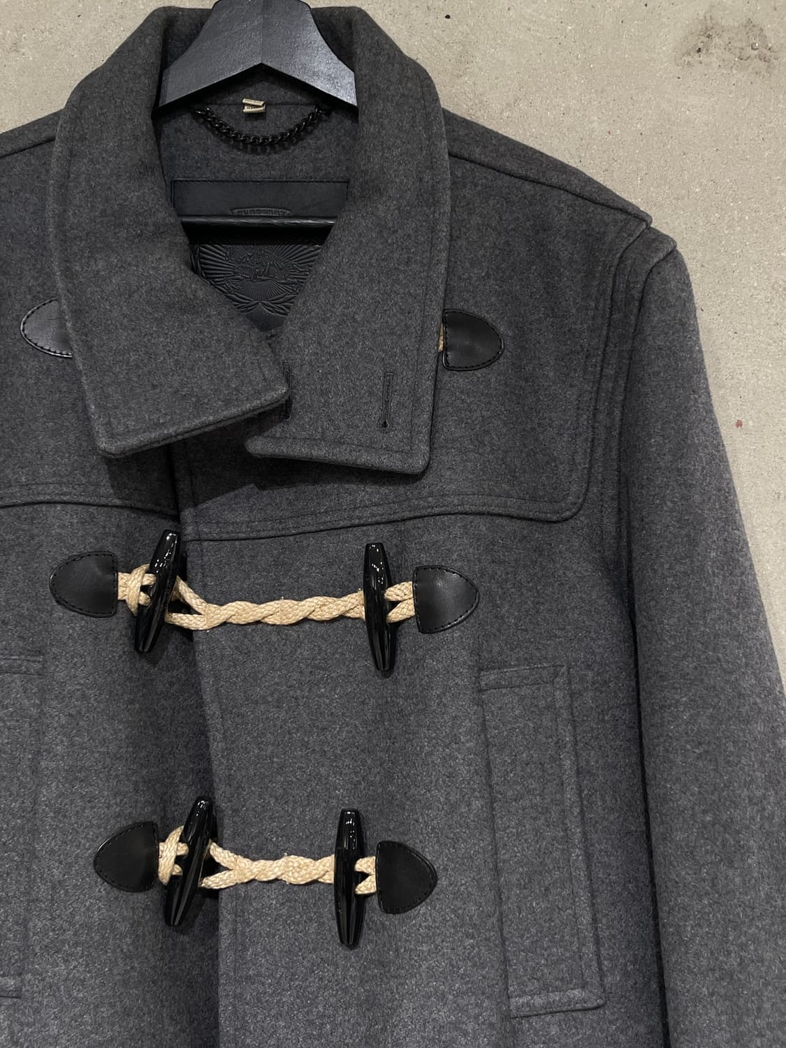 버버리 그레이 울 더플 코트 상품이미지3