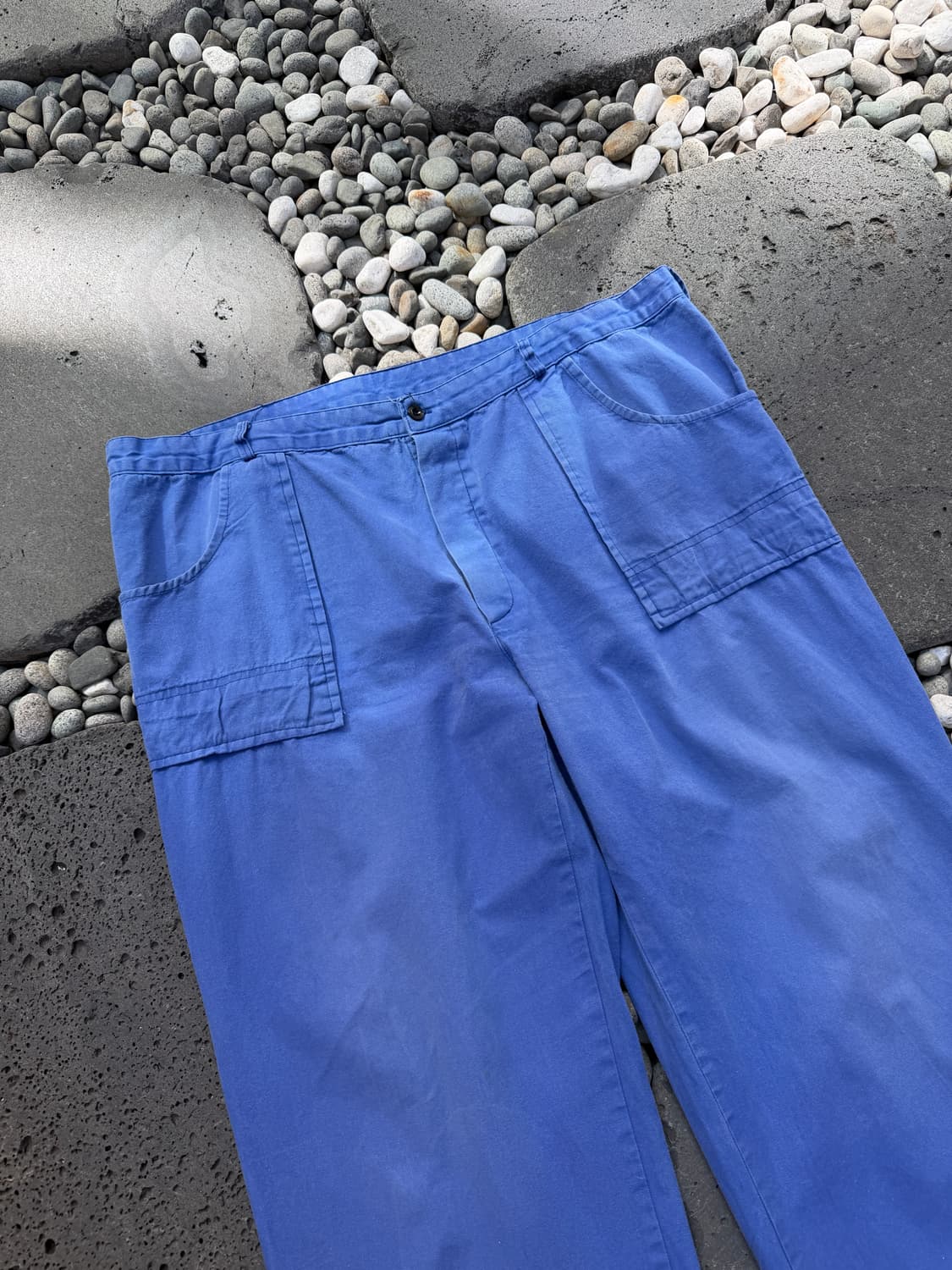 1980s FADED BLUE WIDE LEG 카펜터 프렌치워크팬츠 상품이미지5