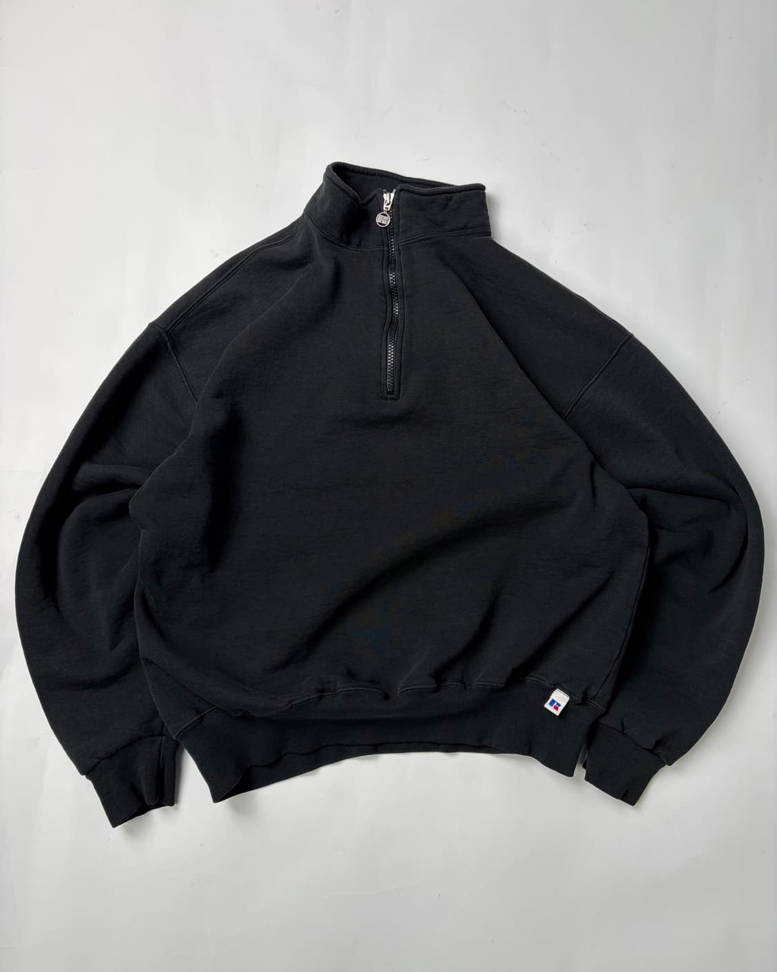 90s Russell Quarter Zip Sweatshirt (blac 상품이미지1