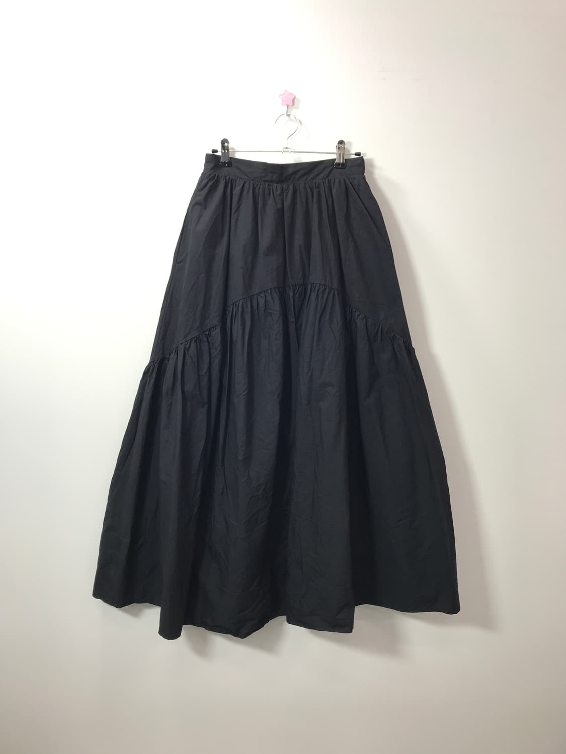 Jpn Black Tiered Maxi Long Skirt 상품이미지2