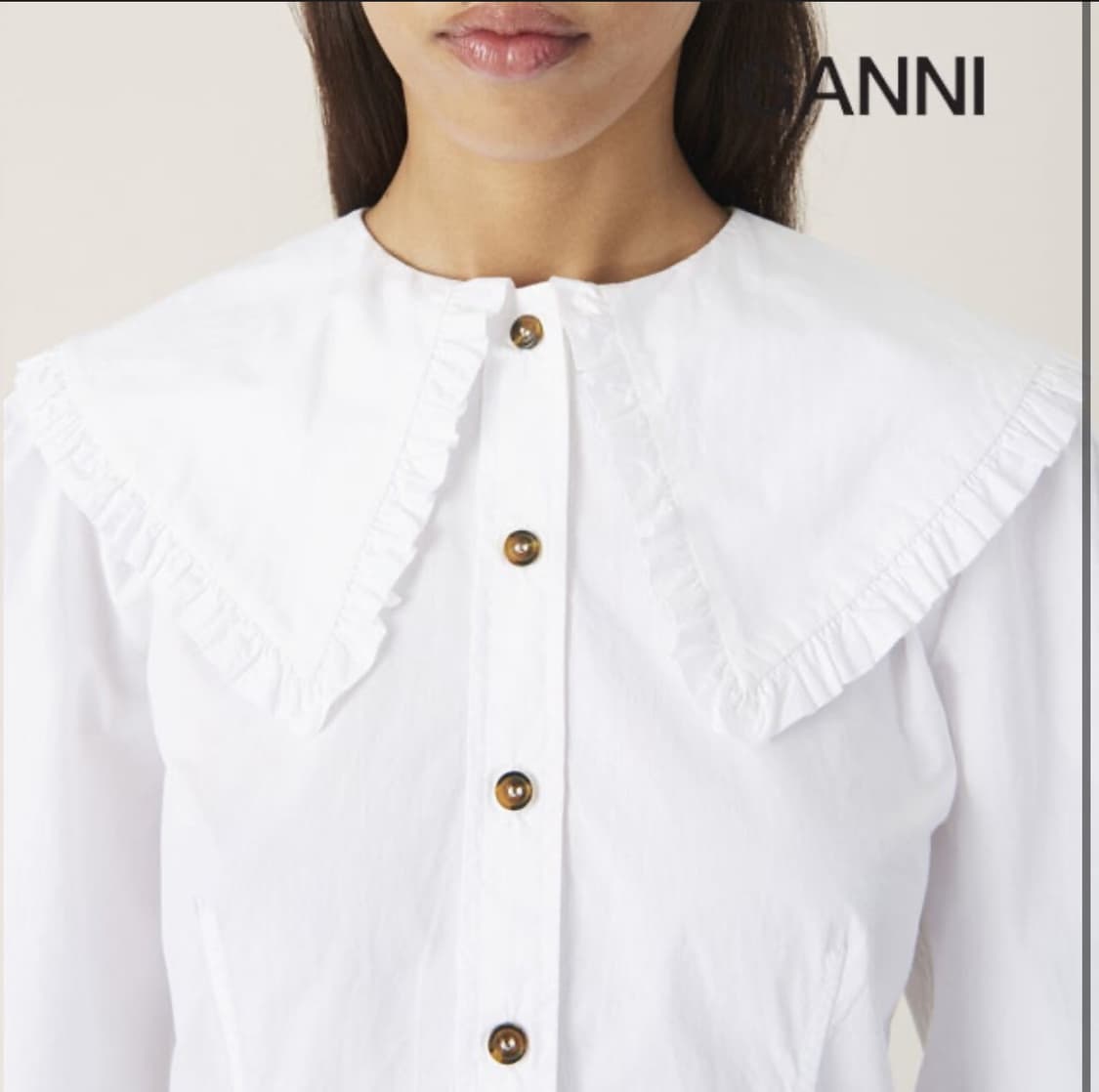 가니 포플린 블라우스 34 상품이미지6