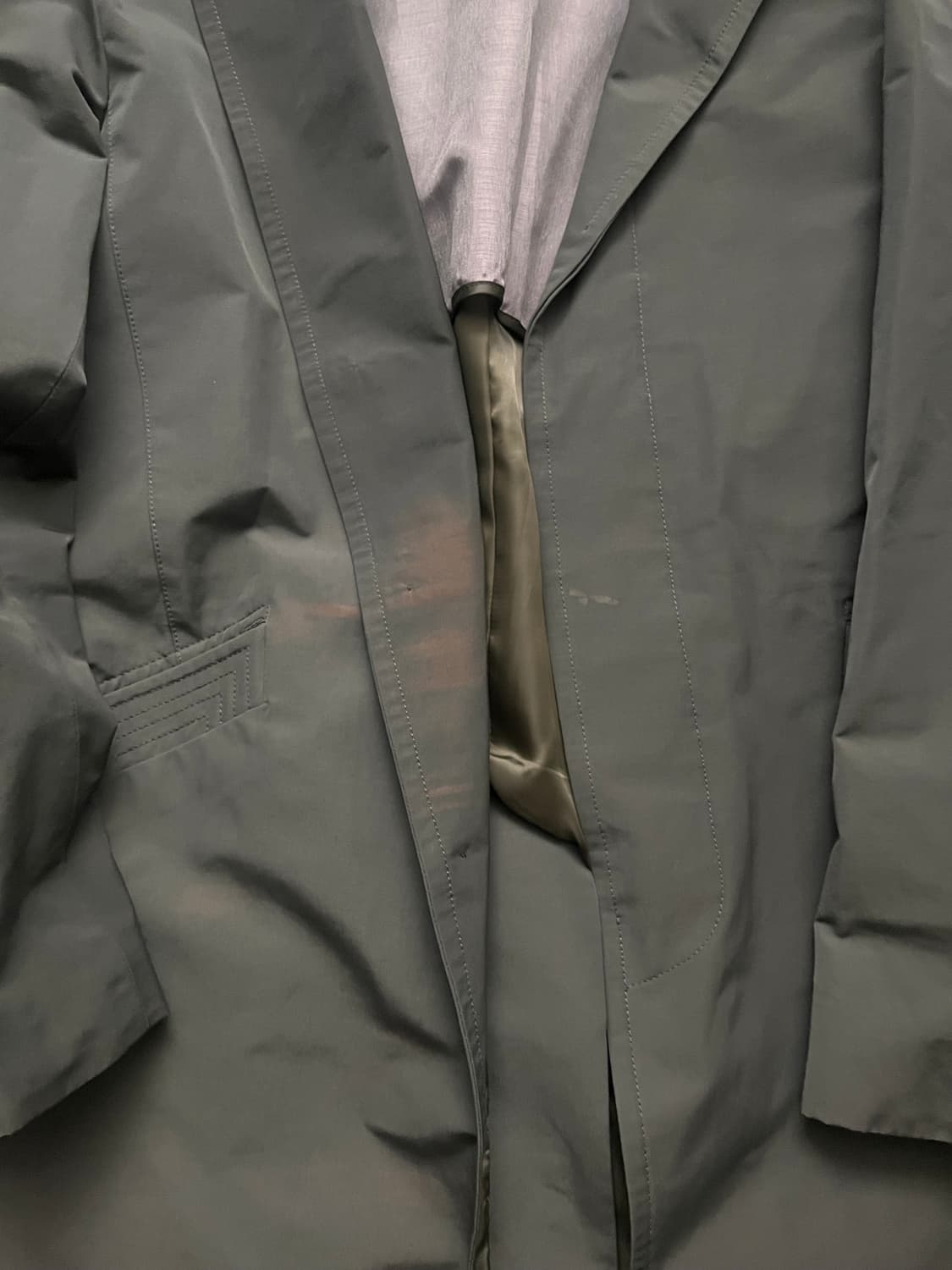 TIME 타임옴므 다크그레이 트렌치 코트 상품이미지2