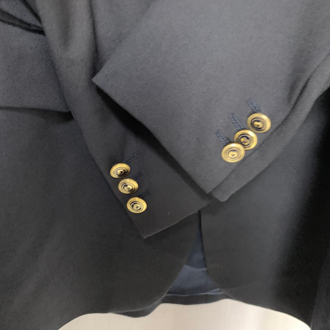 밀라숀 빈티지 정장 자켓 블레이저 금장 단추 버튼 블랙 상품이미지3