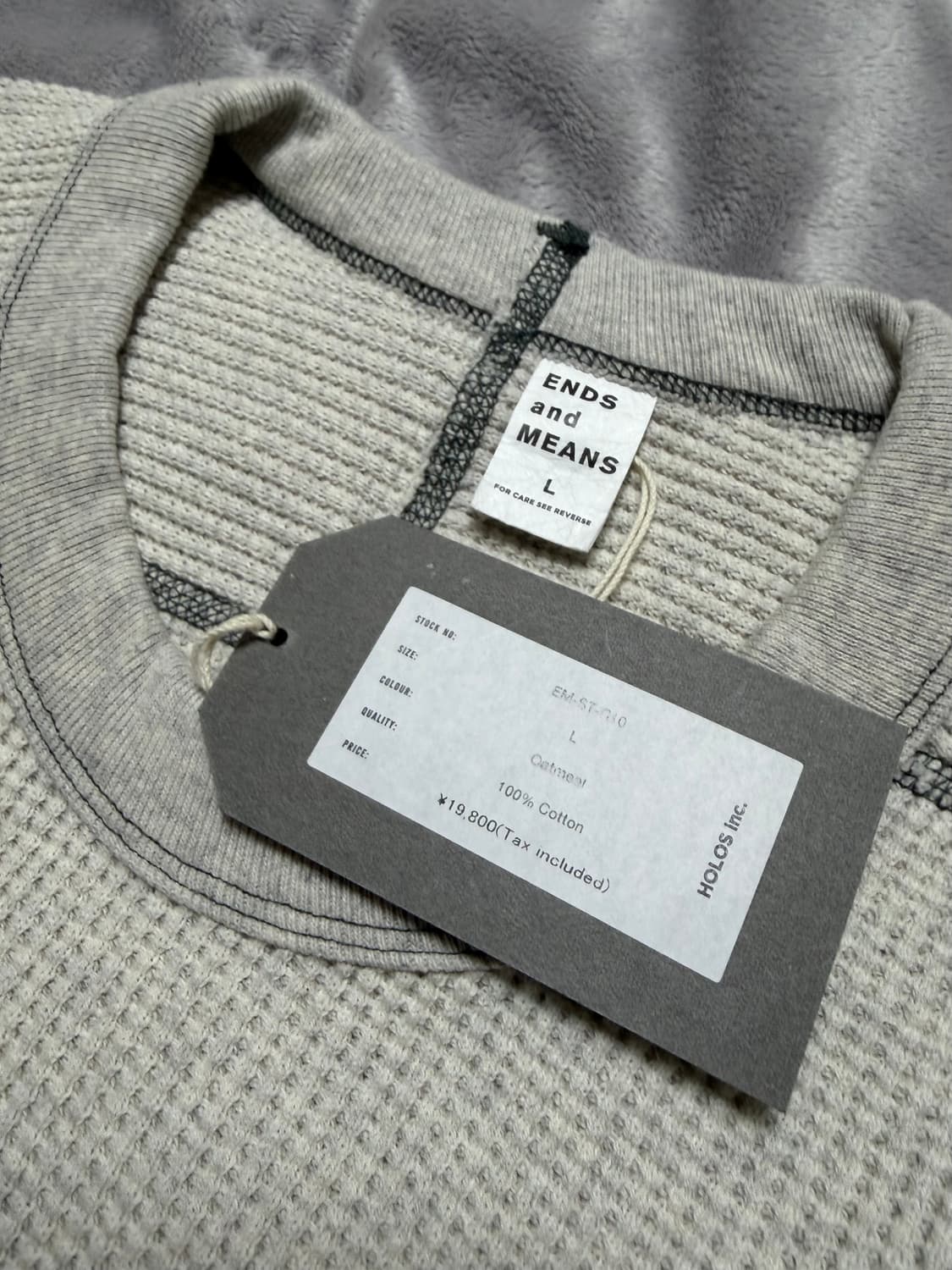 [L] 엔즈앤드민스 와플 써멀 롱슬리브 상품이미지1