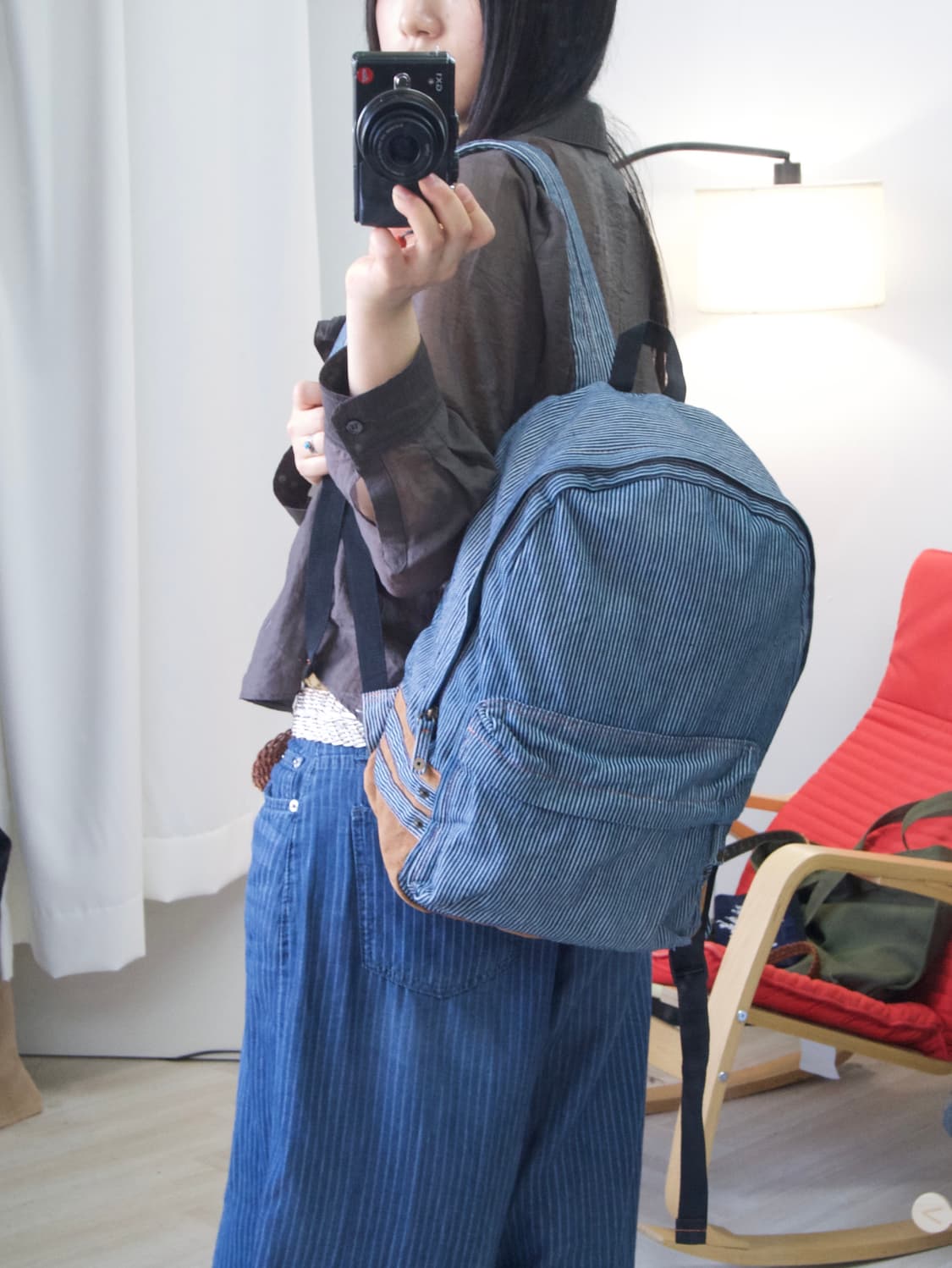 [anello] hickory denim backpack 상품이미지6