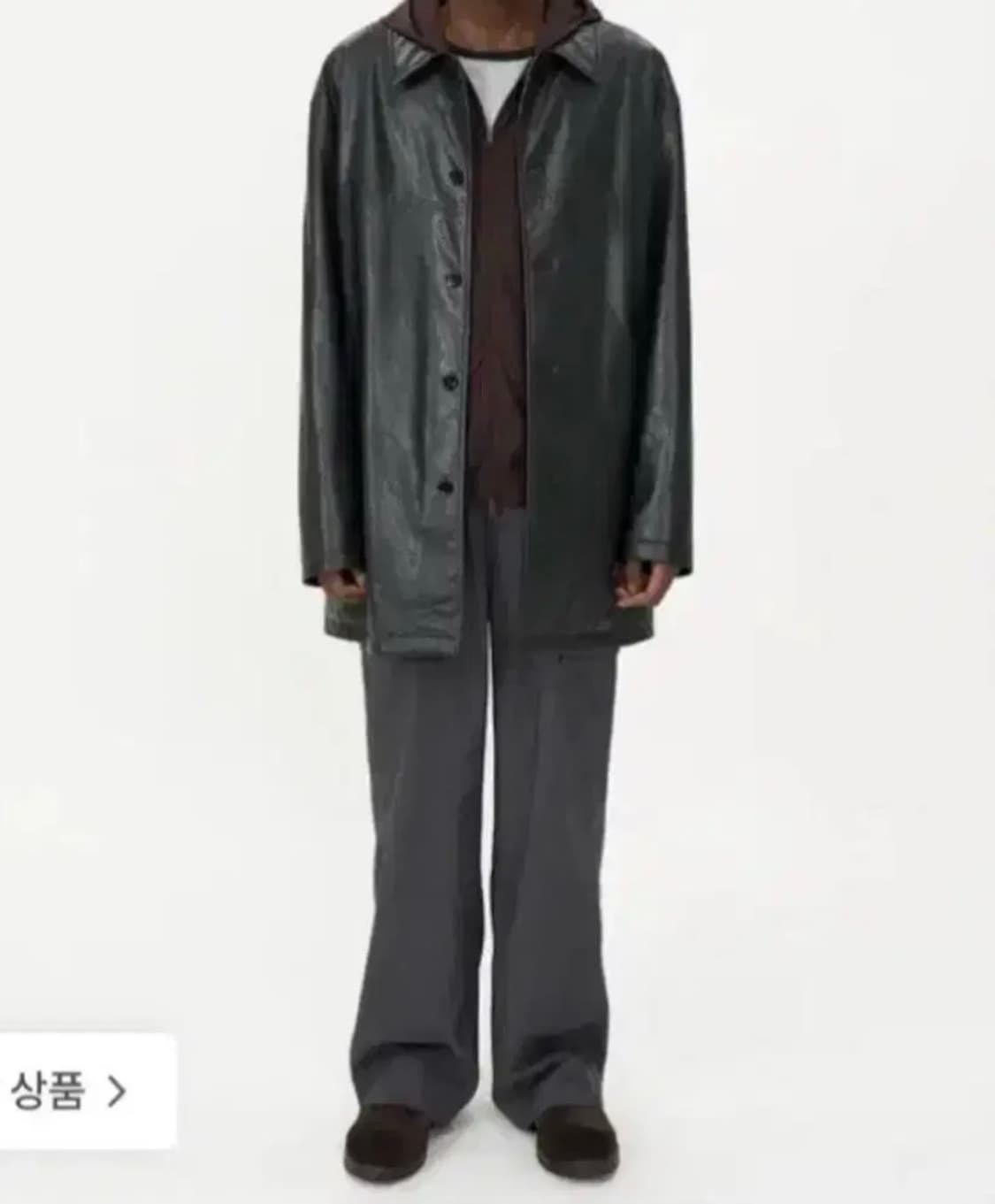 인사일런스 포우 레더 카코트 상품이미지1