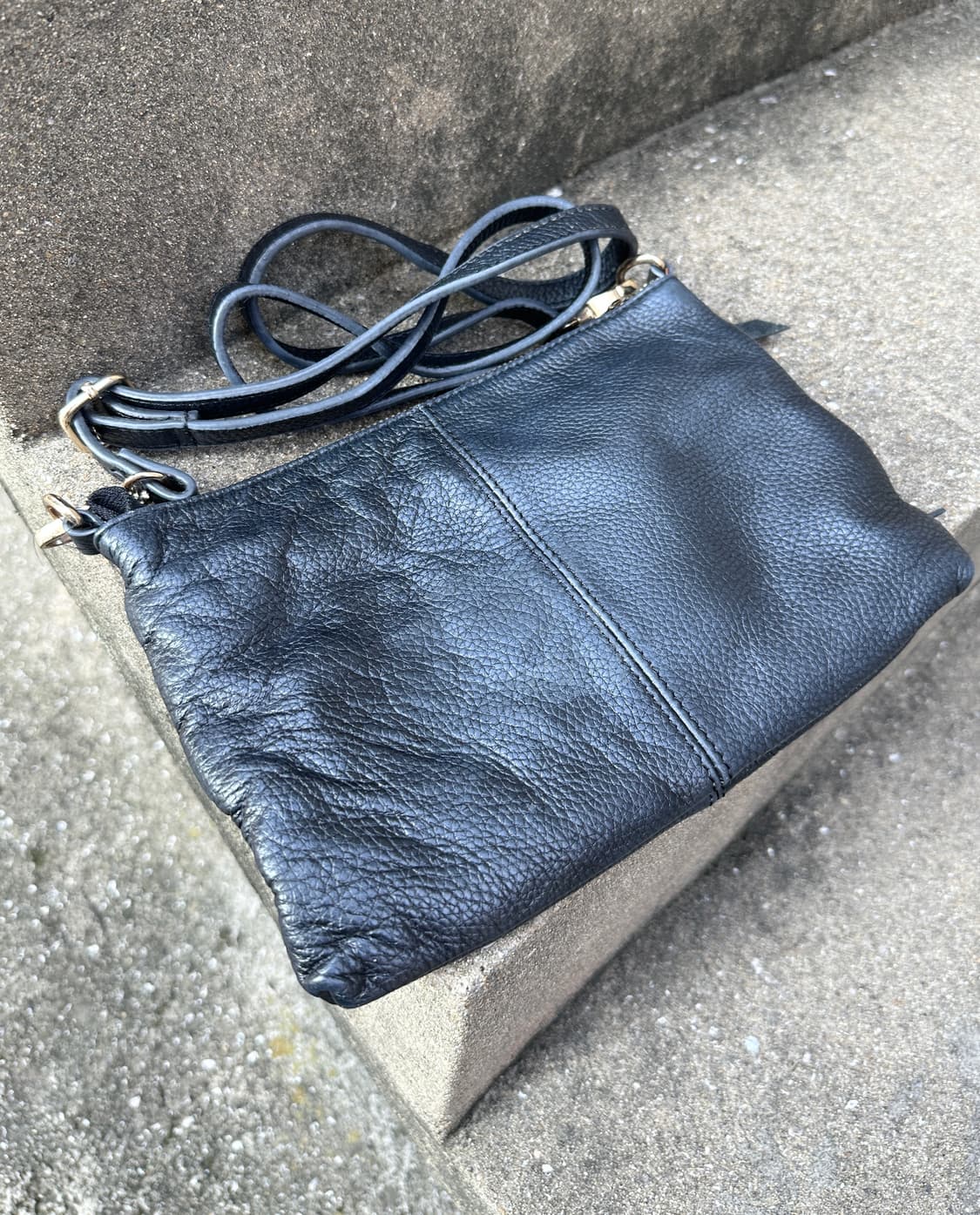 Vintage zipper shoulder bag 상품이미지3